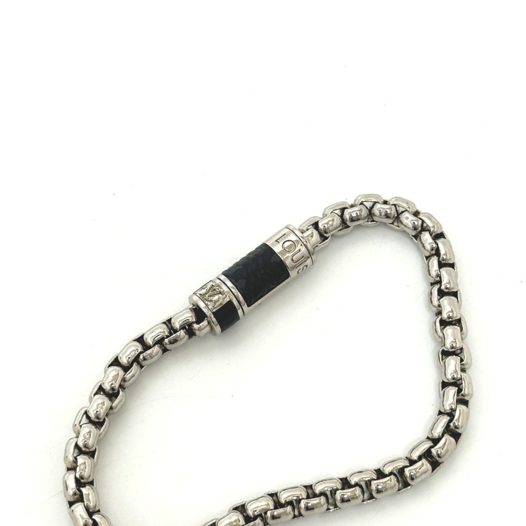 Louis Vuitton LOUIS VUITTON M63107 Monogram Eclipse Bracelet Chain Men's Silver Size ONE SIZE - 3 Thumbnail