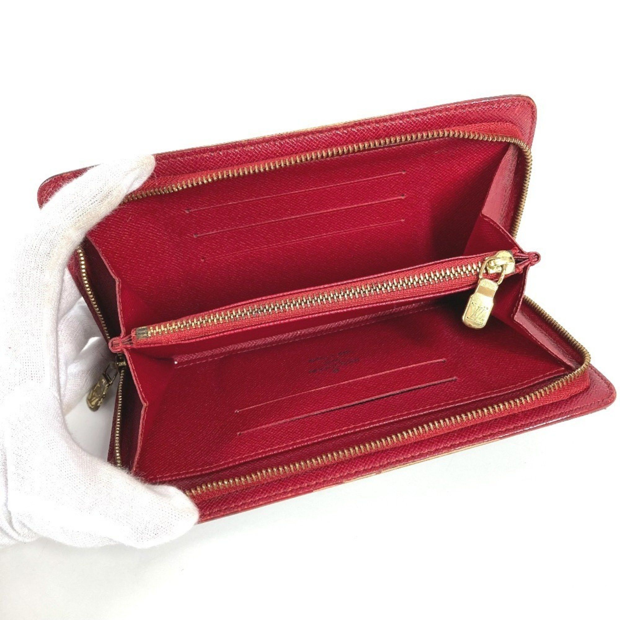 Louis Vuitton LOUIS VUITTON M95006 Monogram Cherry Porte-Monnaie Zip-Around Long Wallet in Canvas, Brown, Women's, by Takashi Murakami Size ONE SIZE - 11 Thumbnail