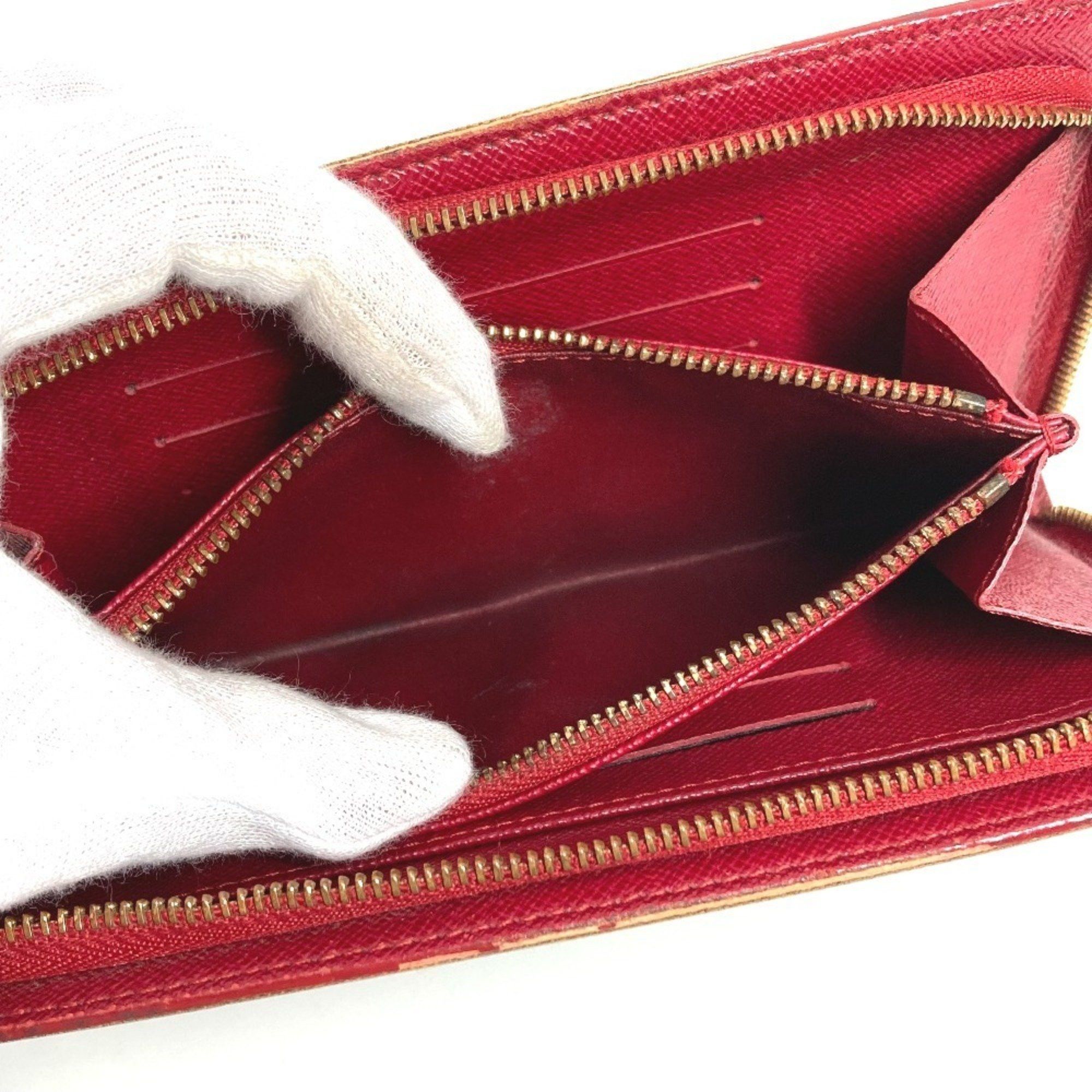 Louis Vuitton LOUIS VUITTON M95006 Monogram Cherry Porte-Monnaie Zip-Around Long Wallet in Canvas, Brown, Women's, by Takashi Murakami Size ONE SIZE - 13 Thumbnail