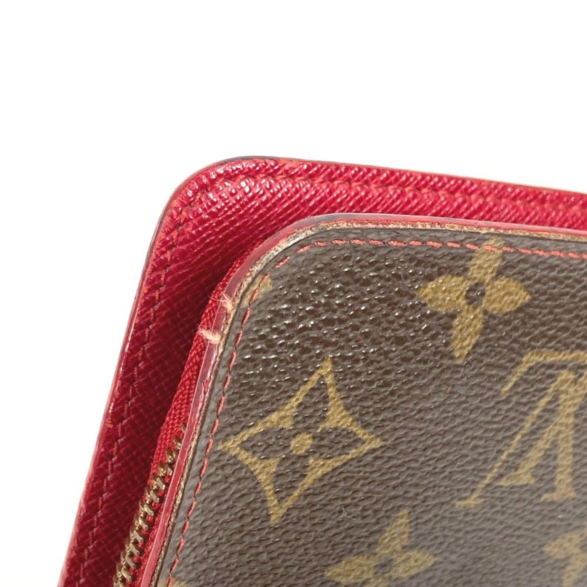 Louis Vuitton LOUIS VUITTON M95006 Monogram Cherry Porte-Monnaie Zip-Around Long Wallet in Canvas, Brown, Women's, by Takashi Murakami Size ONE SIZE - 9 Thumbnail