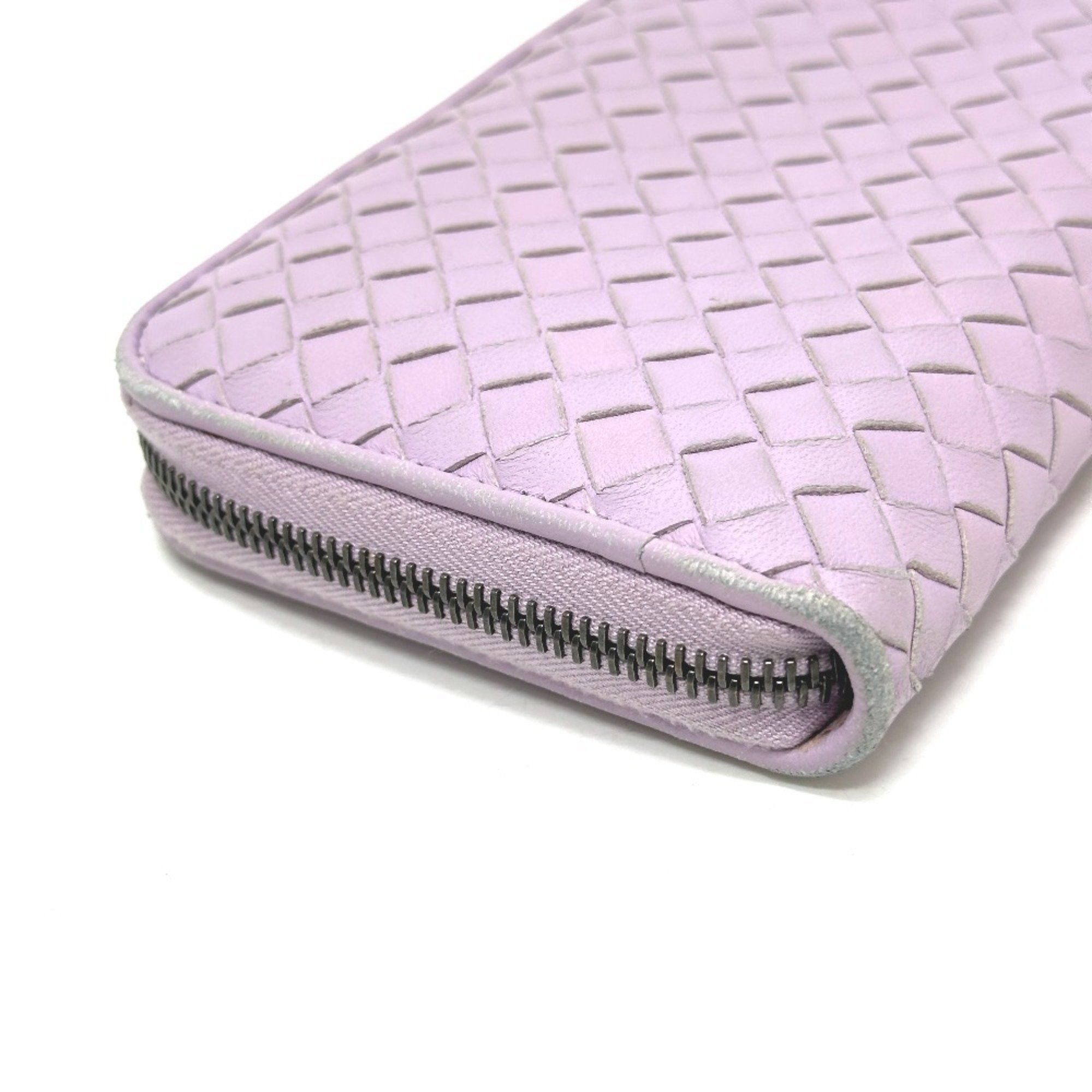 Bottega Veneta BOTTEGA VENETA 114076 Intrecciato Wallet, Round Zipper Leather, Women's, Purple Size ONE SIZE - 5 Thumbnail