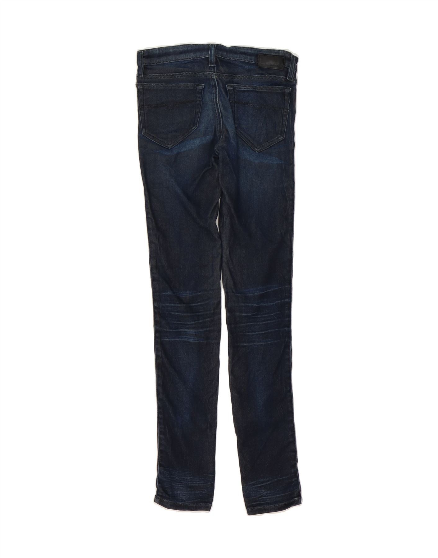 Diesel Womens Skinzee Super Slim Skinny Jeans W26 L32 Blue Cotton Size 42" / US 20 - 2 Thumbnail