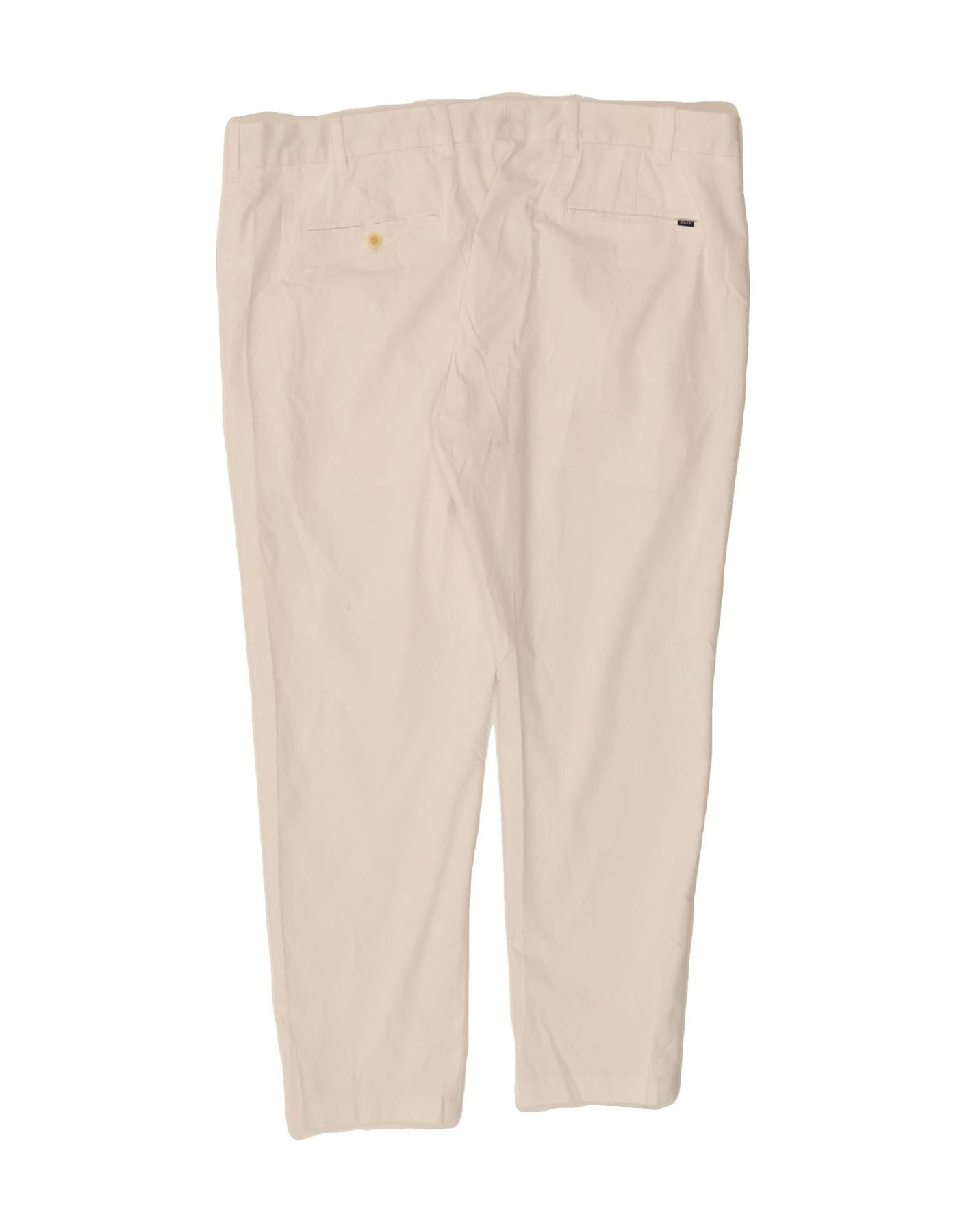 Polo Ralph Lauren Womens Tailored Fit Slim Chino Trousers W38 L27 White Size 27" / US 4 / IT 40 - 2 Thumbnail