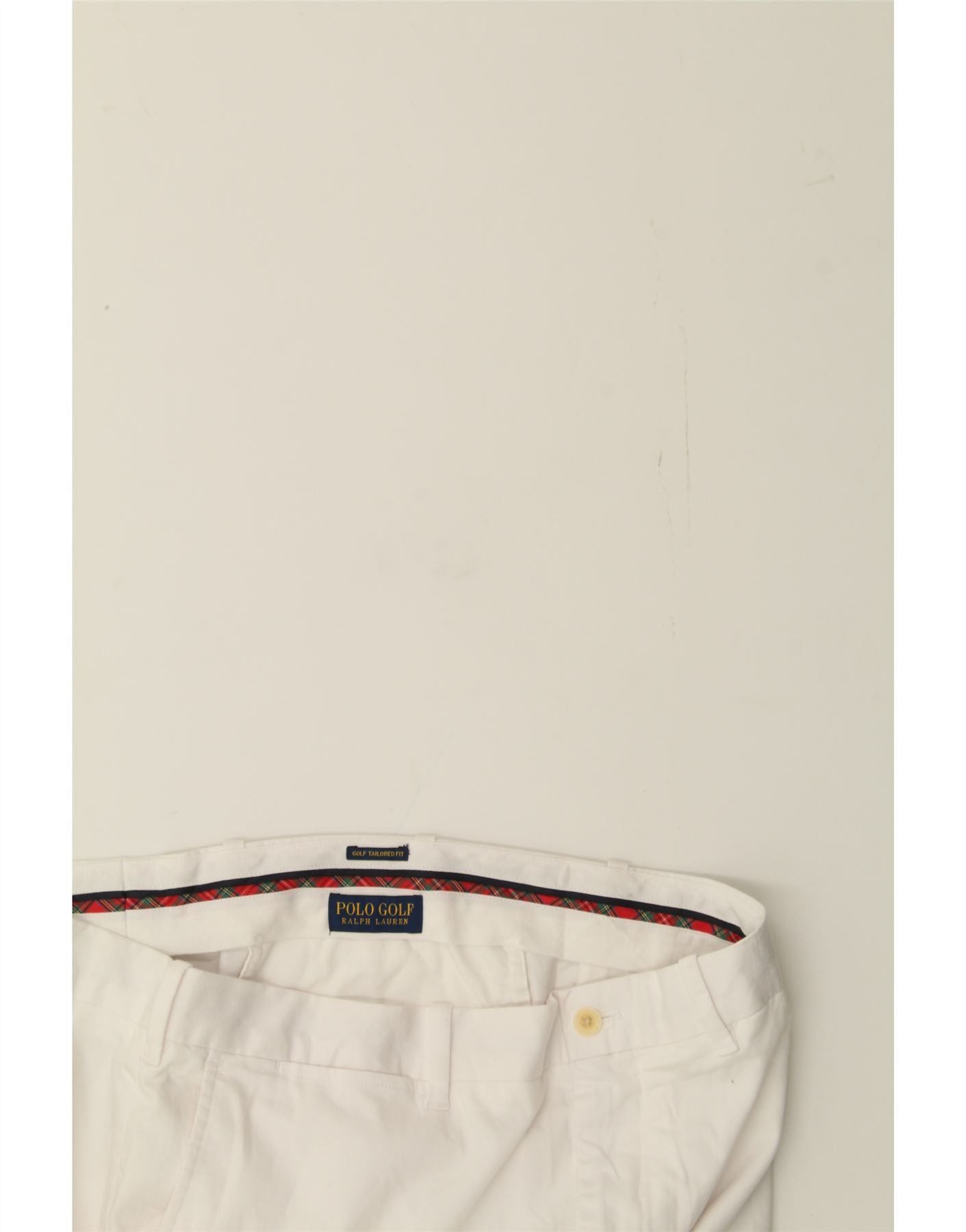 Polo Ralph Lauren Womens Tailored Fit Slim Chino Trousers W38 L27 White Size 27" / US 4 / IT 40 - 4 Thumbnail