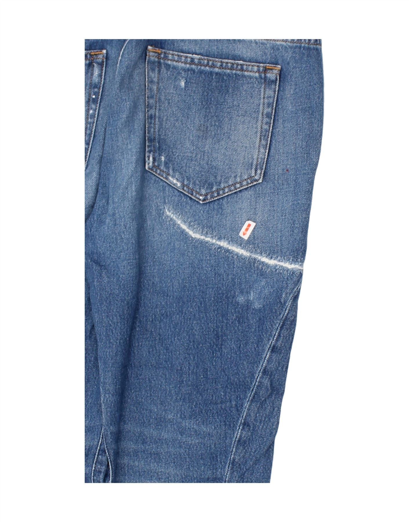Diesel Womens Distressed Slim Jeans W26 L26 Blue Cotton Size 42" / US 20 - 3 Thumbnail