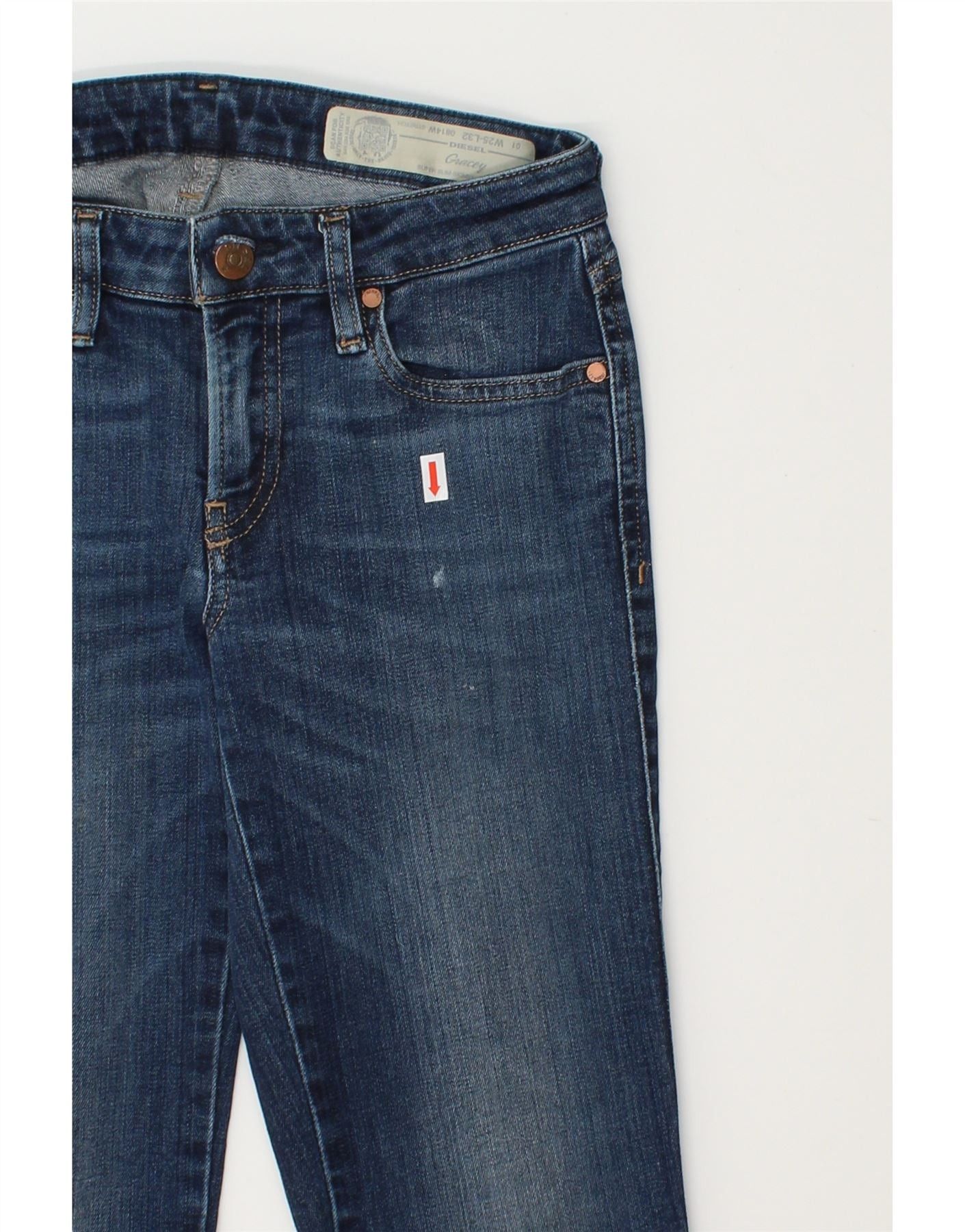 Diesel Womens Slim Skinny Jeans W25 L32 Blue Size 42" / US 20 - 4 Thumbnail