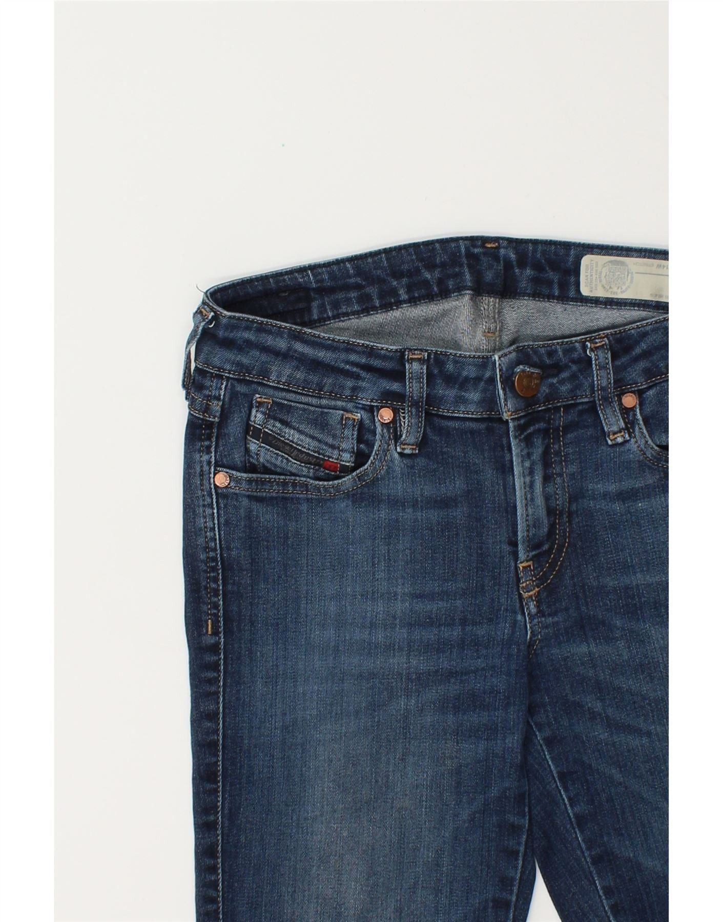 Diesel Womens Slim Skinny Jeans W25 L32 Blue Size 42" / US 20 - 6 Thumbnail