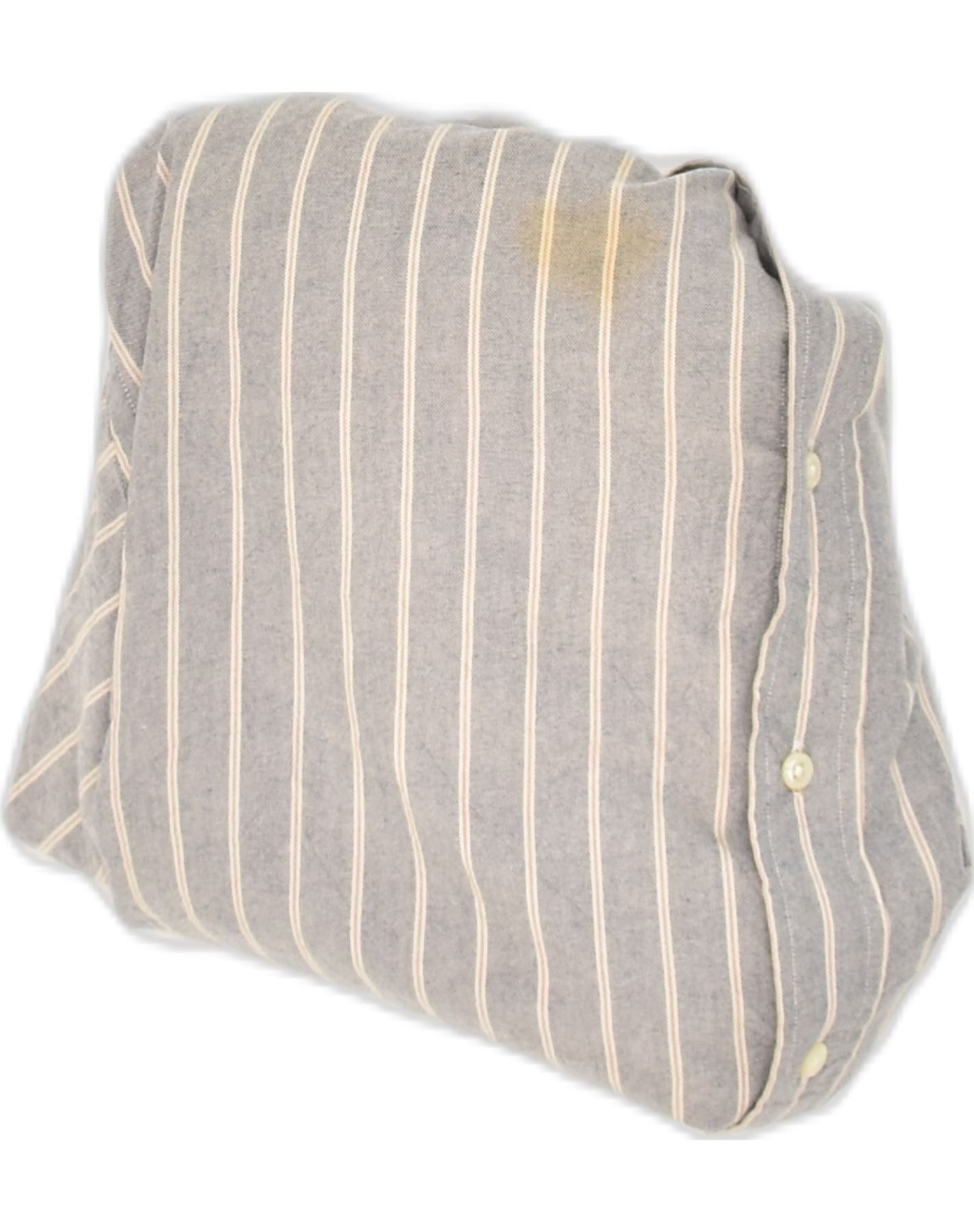 Ralph Lauren Mens Shirt XL Grey Striped Cotton Size US XL / EU 56 / 4 - 3 Thumbnail