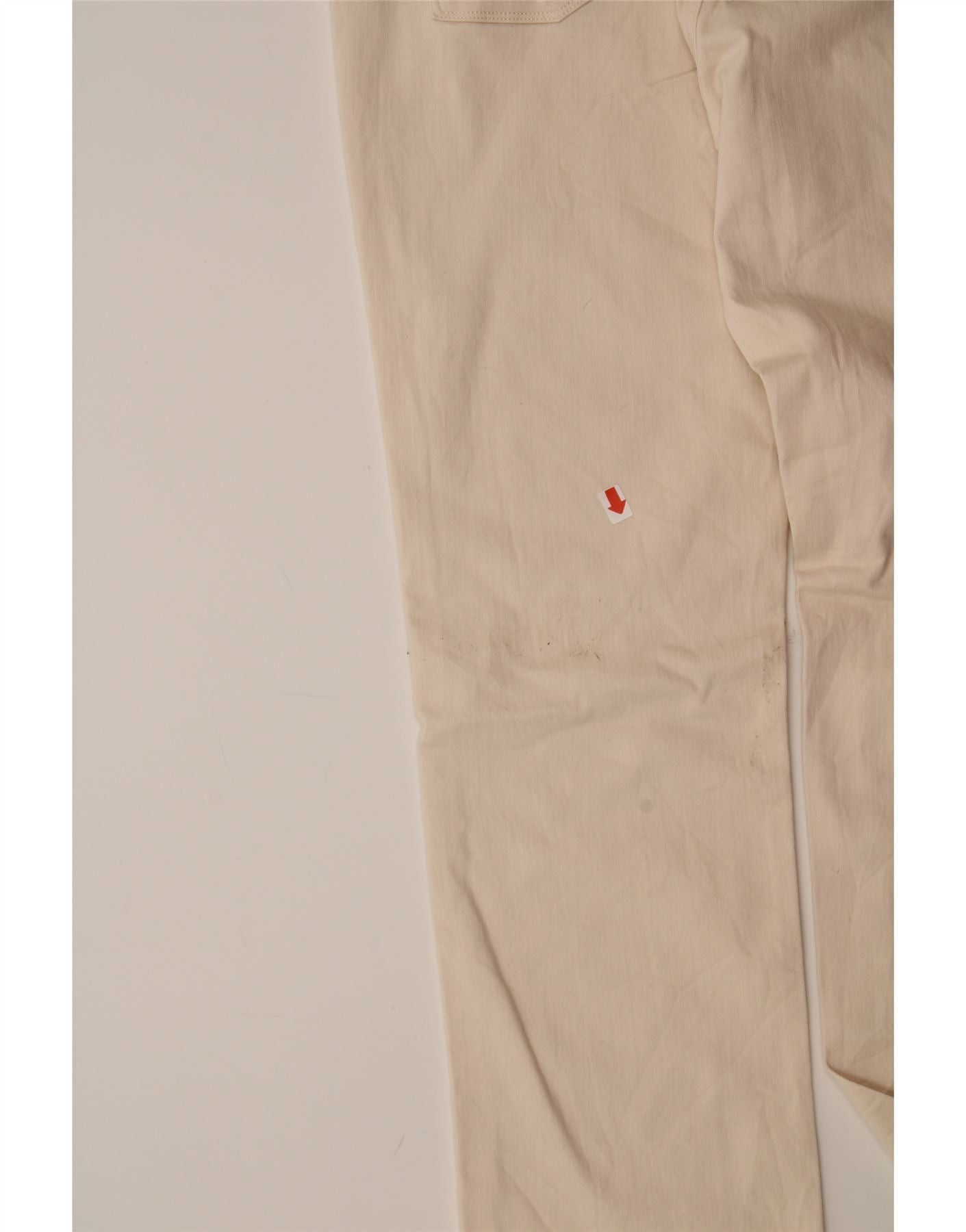 Ralph Lauren Womens Straight Casual Trousers US 10 Large W32 L31 White Size 28" / US 6 / IT 42 - 3 Thumbnail