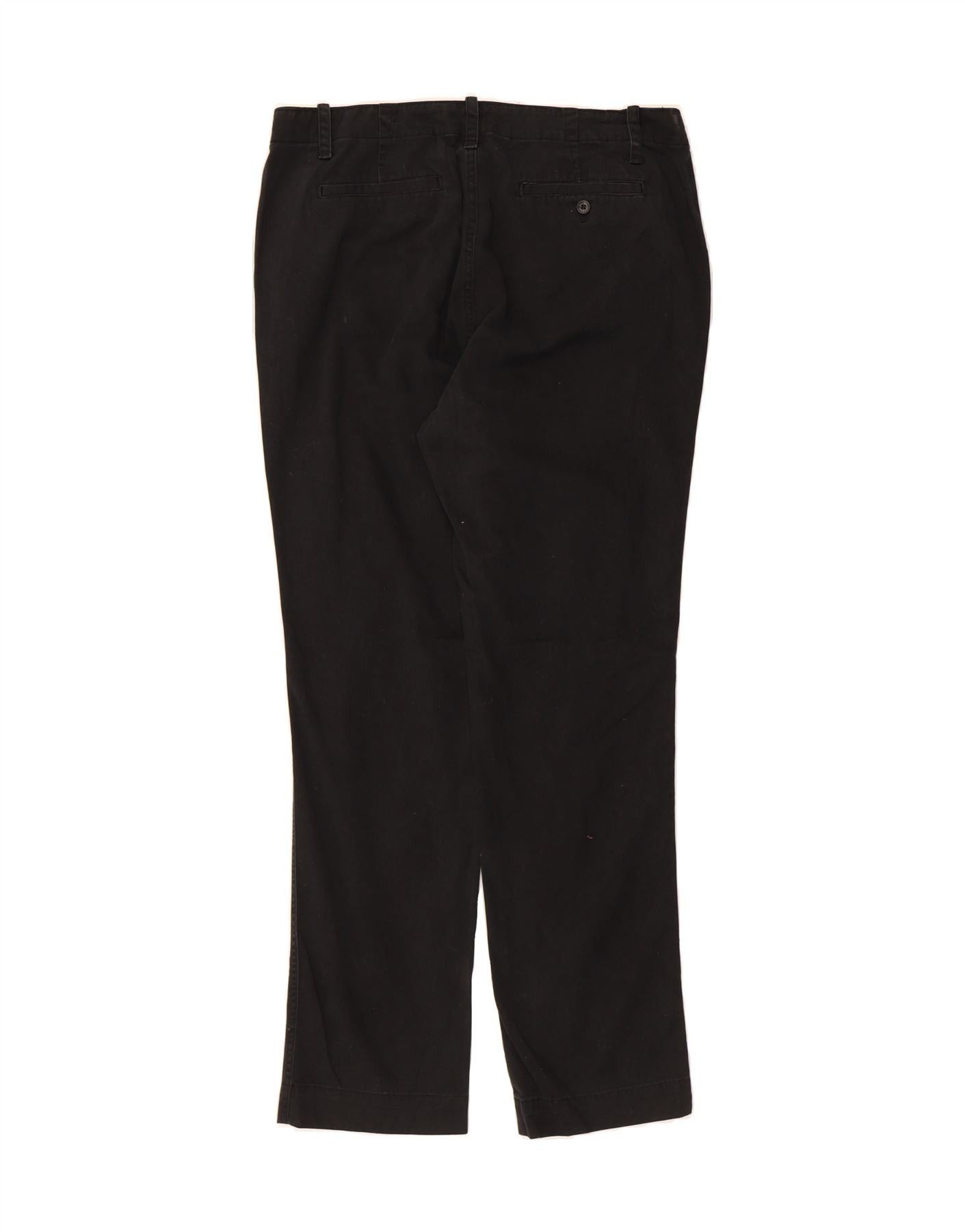 Ralph Lauren Womens Slim Chino Trousers US 14 XL W36 L31 Black Cotton Size 32" / US 10 / IT 46 - 2 Thumbnail