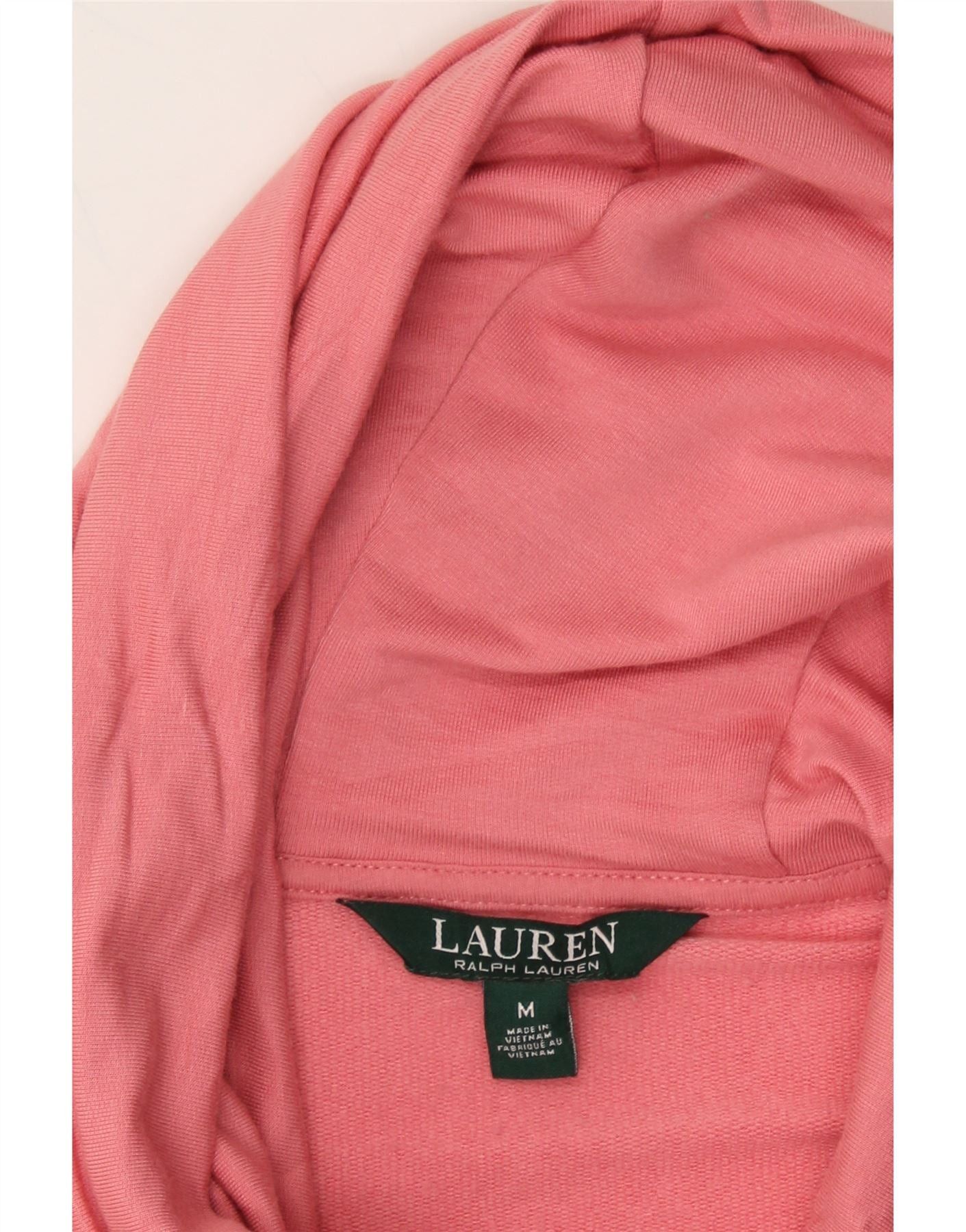 Ralph Lauren Womens Loose Fit Hoodie Jumper UK 14 Medium Pink Striped Size M / US 6-8 / IT 42-44 - 3 Thumbnail