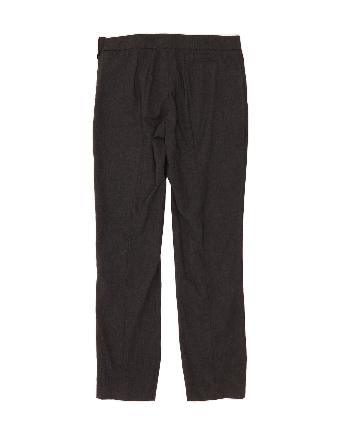 Prada Womens Slim Casual Trousers IT 42 Medium W30 L30 Grey Wool Size 30" / US 8 / IT 44 - 2 Thumbnail