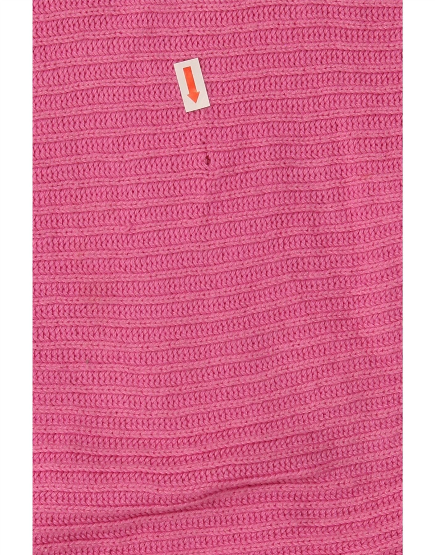Ralph Lauren Womens Boat Neck Jumper Sweater UK 14 Medium Pink Cotton Size M / US 6-8 / IT 42-44 - 3 Thumbnail