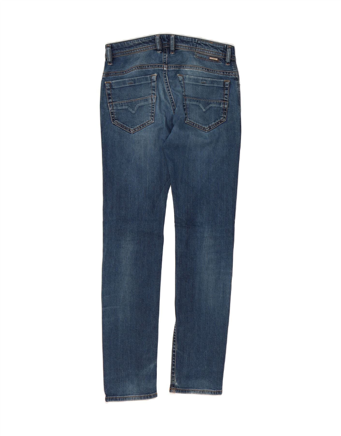 Diesel Womens Thommer Slim Skinny Jeans W29 L32 Blue Cotton Size 42" / US 20 - 2 Thumbnail
