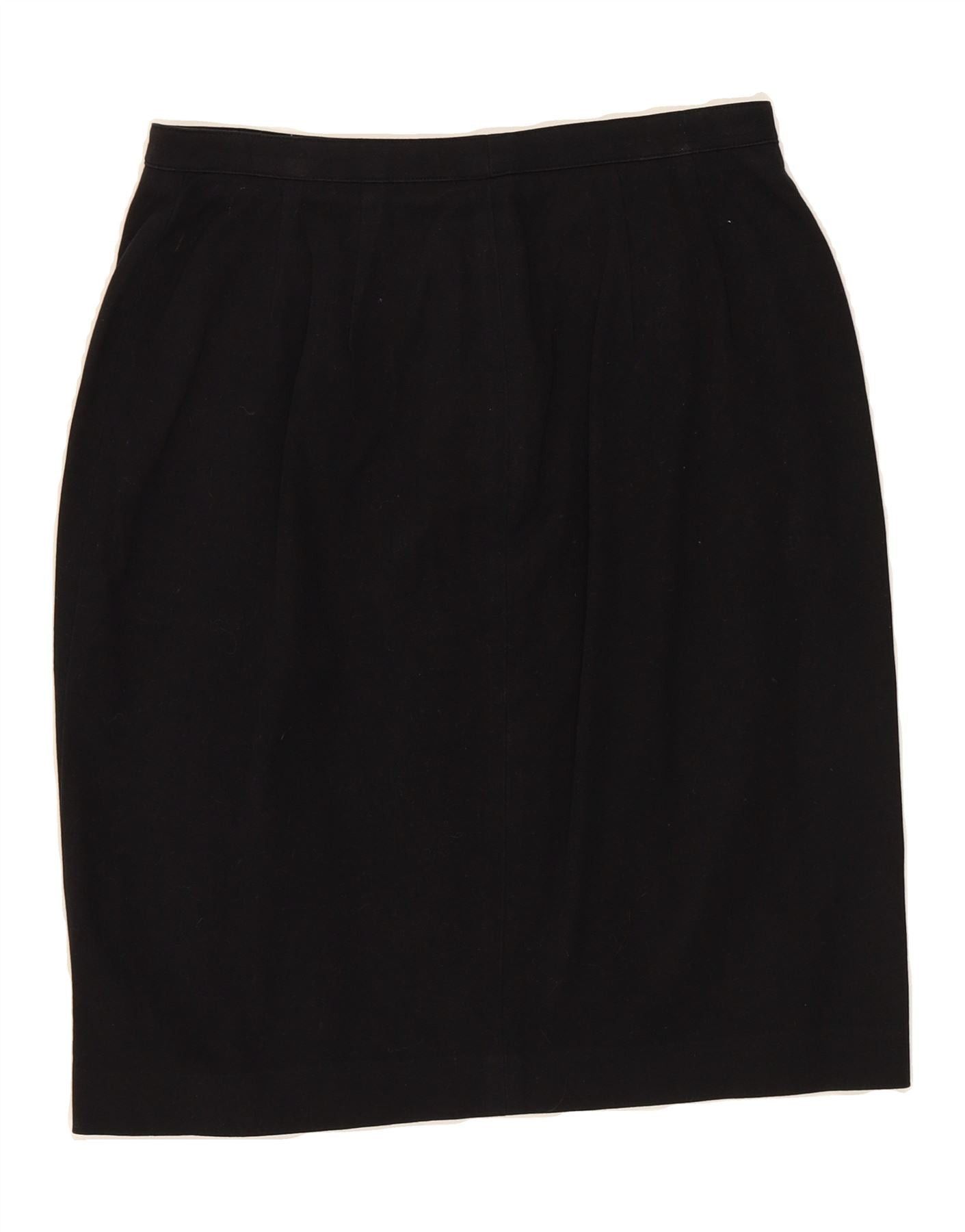 Ralph Lauren Womens Pencil Skirt US 6 Medium W28 Black Cotton Size 26" / US 2 / IT 38 - 2 Thumbnail