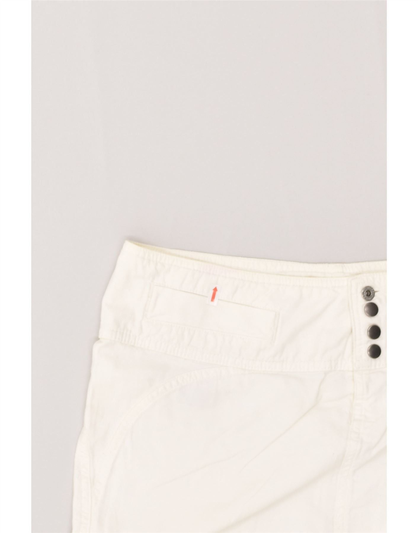 Diesel Womens Pencil Skirt W30 Medium White Cotton Size 24" / US 00 / IT 34 - 6 Thumbnail