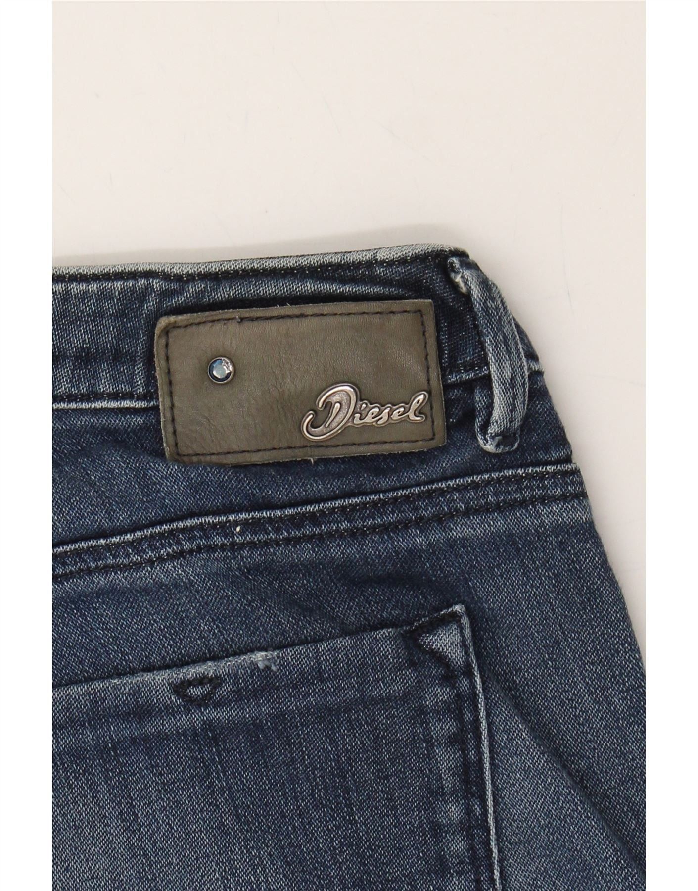Diesel Womens Cherick Slim Tapered Jeans W28 L27 Blue Cotton Size 42" / US 20 - 4 Thumbnail