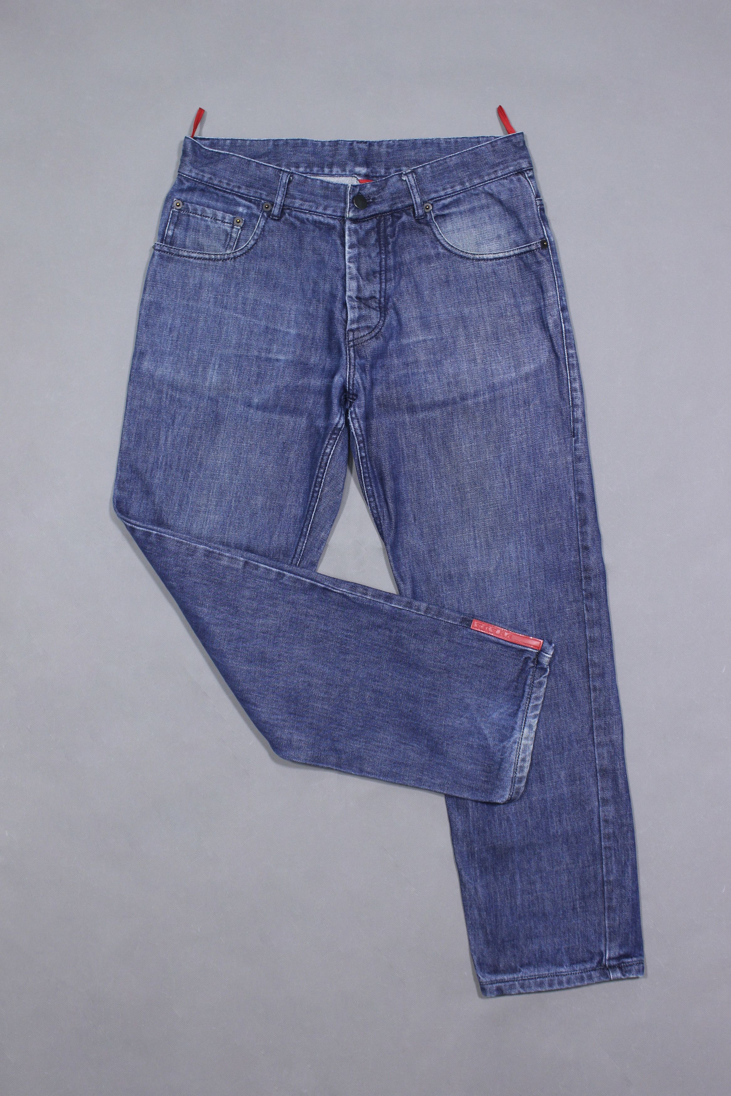 Prada Prada Sport Washed Denim With Red Tab End of 90S Made In 