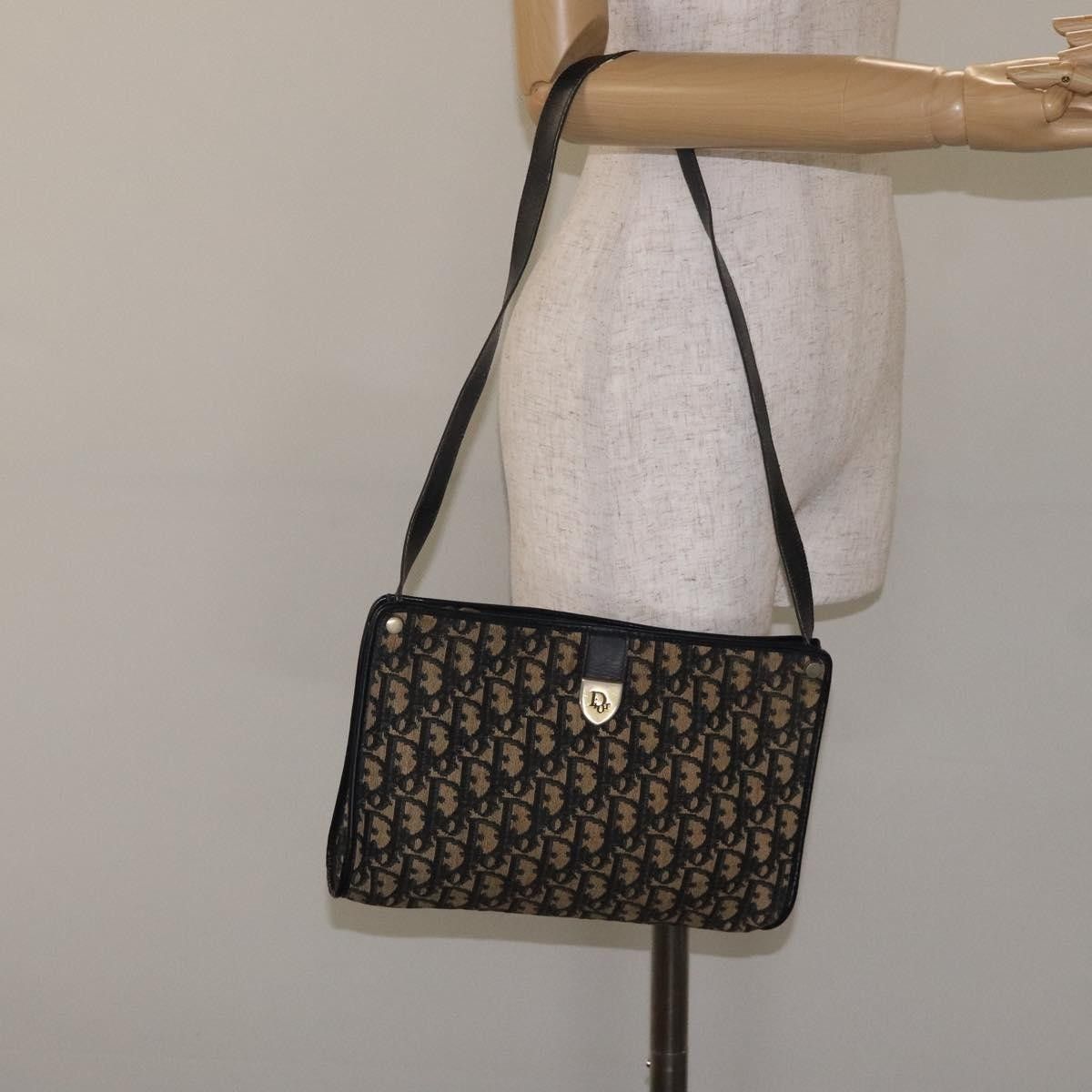 Dior Christian Dior Vintage Trotter Shoulder Bag Canvas Size ONE SIZE - 14 Thumbnail