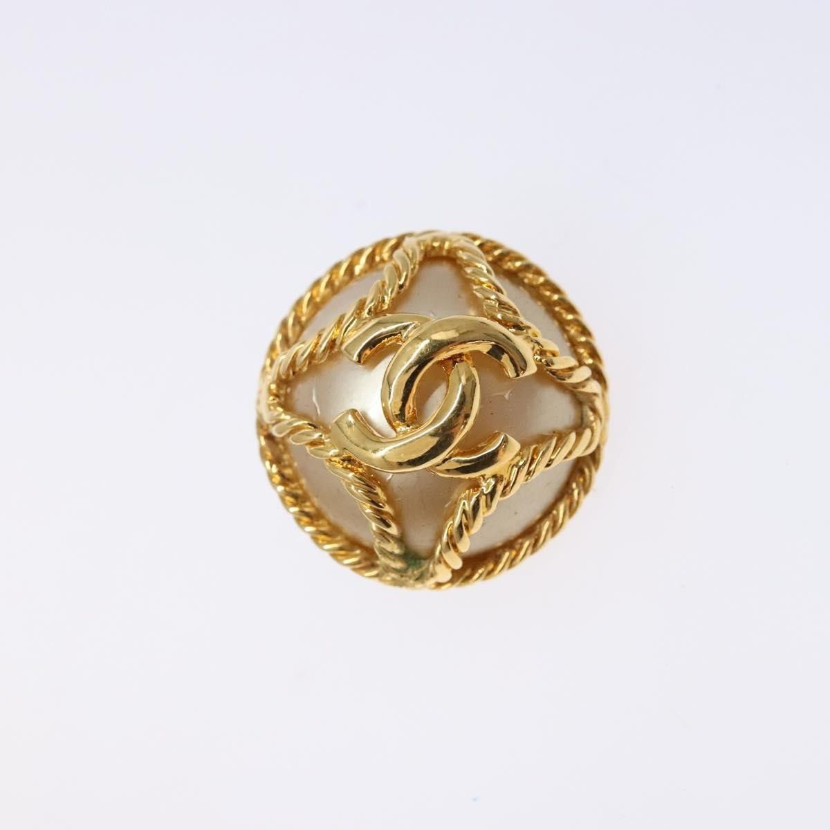 Chanel Chanel CC Hoop Clip-On Earrings Crystal Embellished Metal Size ONE SIZE - 6 Thumbnail