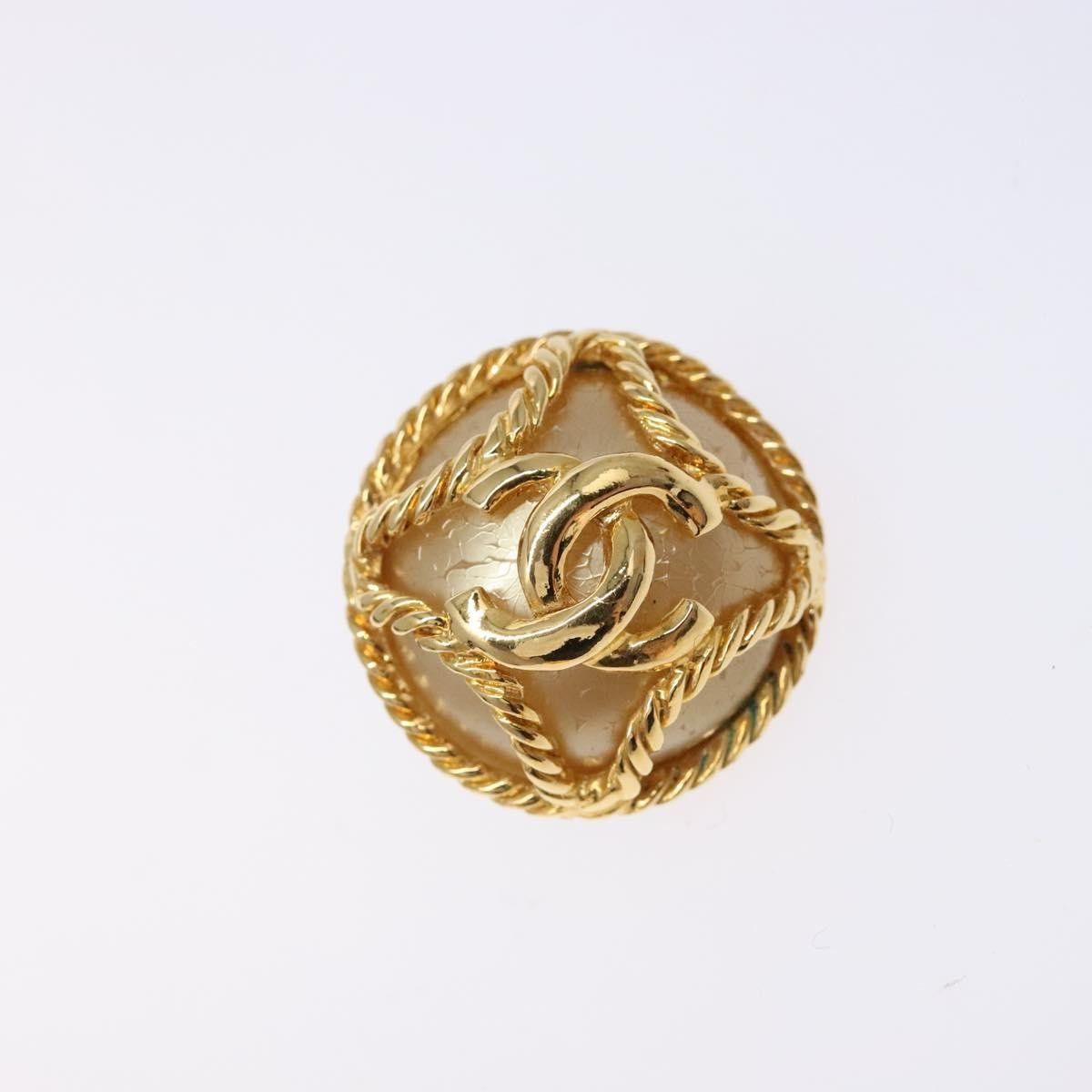 Chanel Chanel CC Hoop Clip-On Earrings Crystal Embellished Metal Size ONE SIZE - 8 Thumbnail