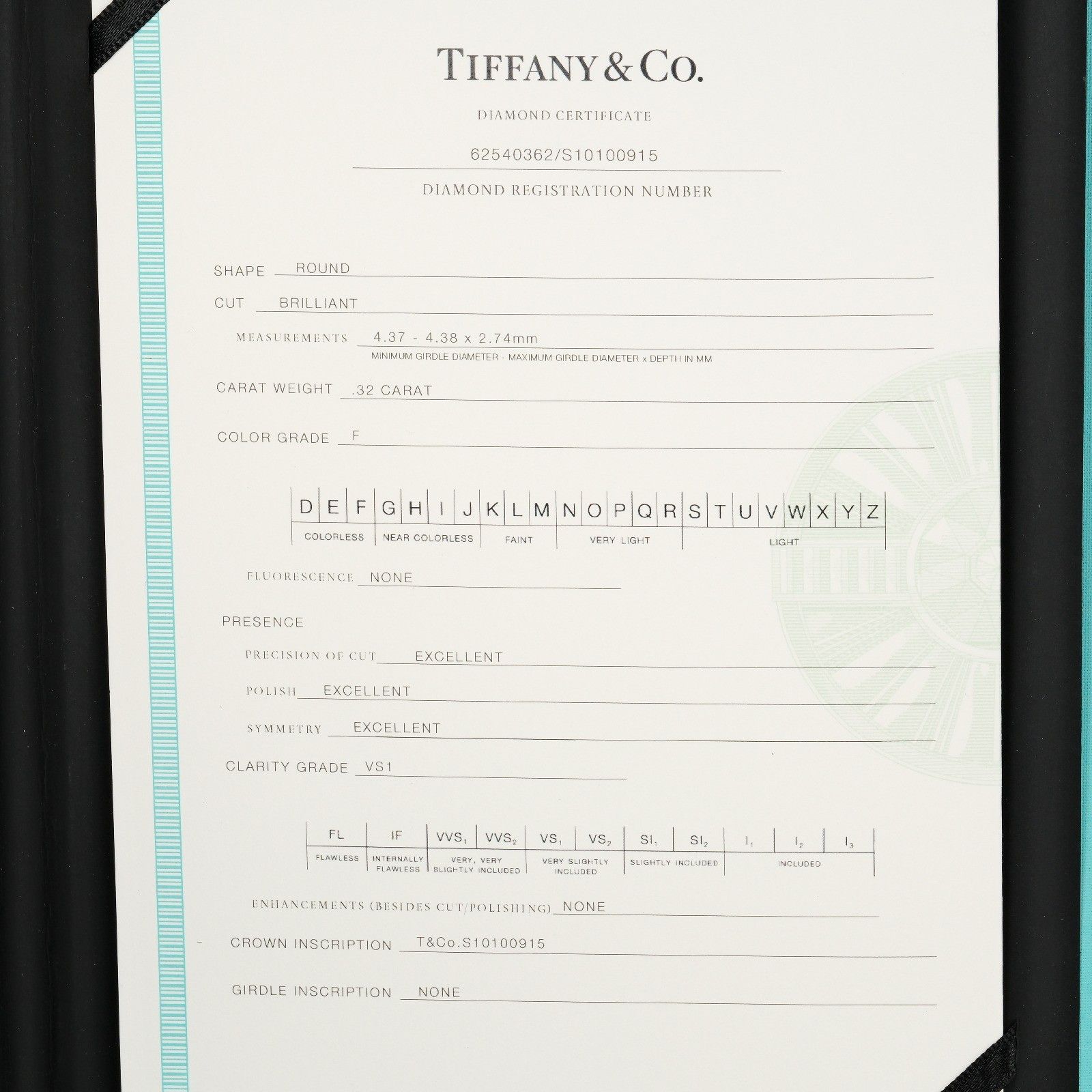 Tiffany & Co. Tiffany & Co. Tiffany Setting Solitaire Ring Platinum with RBC Diamond F/VS1 Size ONE SIZE - 7 Thumbnail