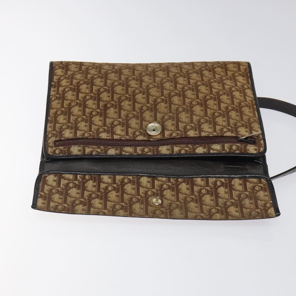 Dior Christian Dior Vintage Trotter Flap Shoulder Bag Canvas Size ONE SIZE - 16 Thumbnail