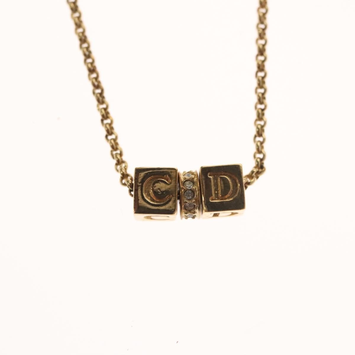 Dior Christian Dior CD Pendant Necklace Gold-plated Size ONE SIZE - 3 Thumbnail