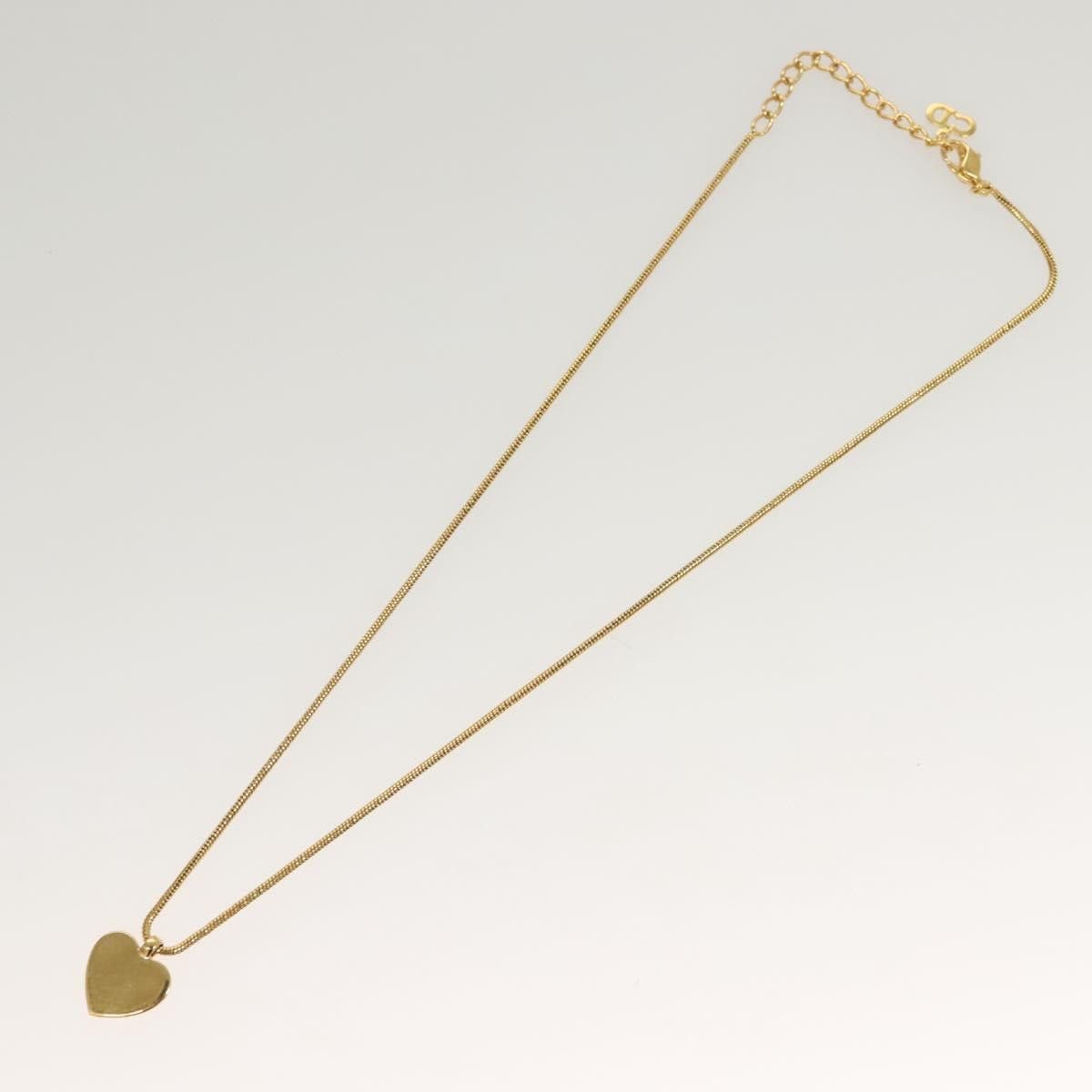 Dior Christian Dior Logo Heart Pendant Necklace Metal Size ONE SIZE - 2 Thumbnail