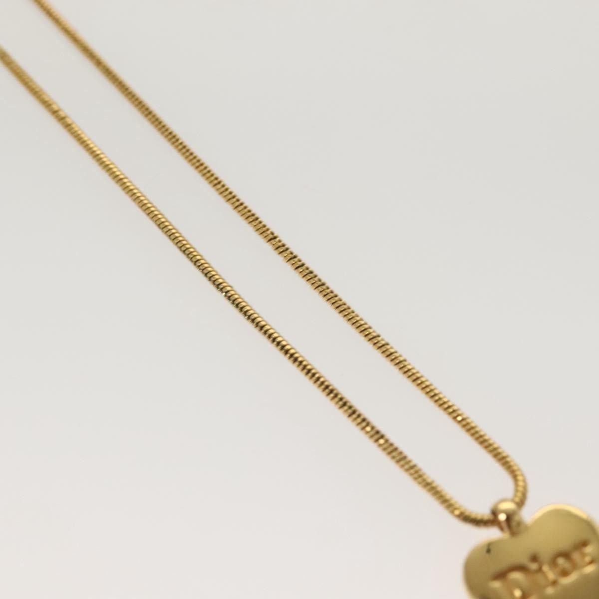Dior Christian Dior Logo Heart Pendant Necklace Metal Size ONE SIZE - 10 Thumbnail
