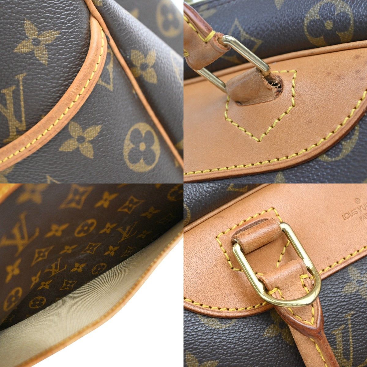 Louis Vuitton Louis Vuitton Deauville Handbag Monogram Canvas Size ONE SIZE - 10 Thumbnail