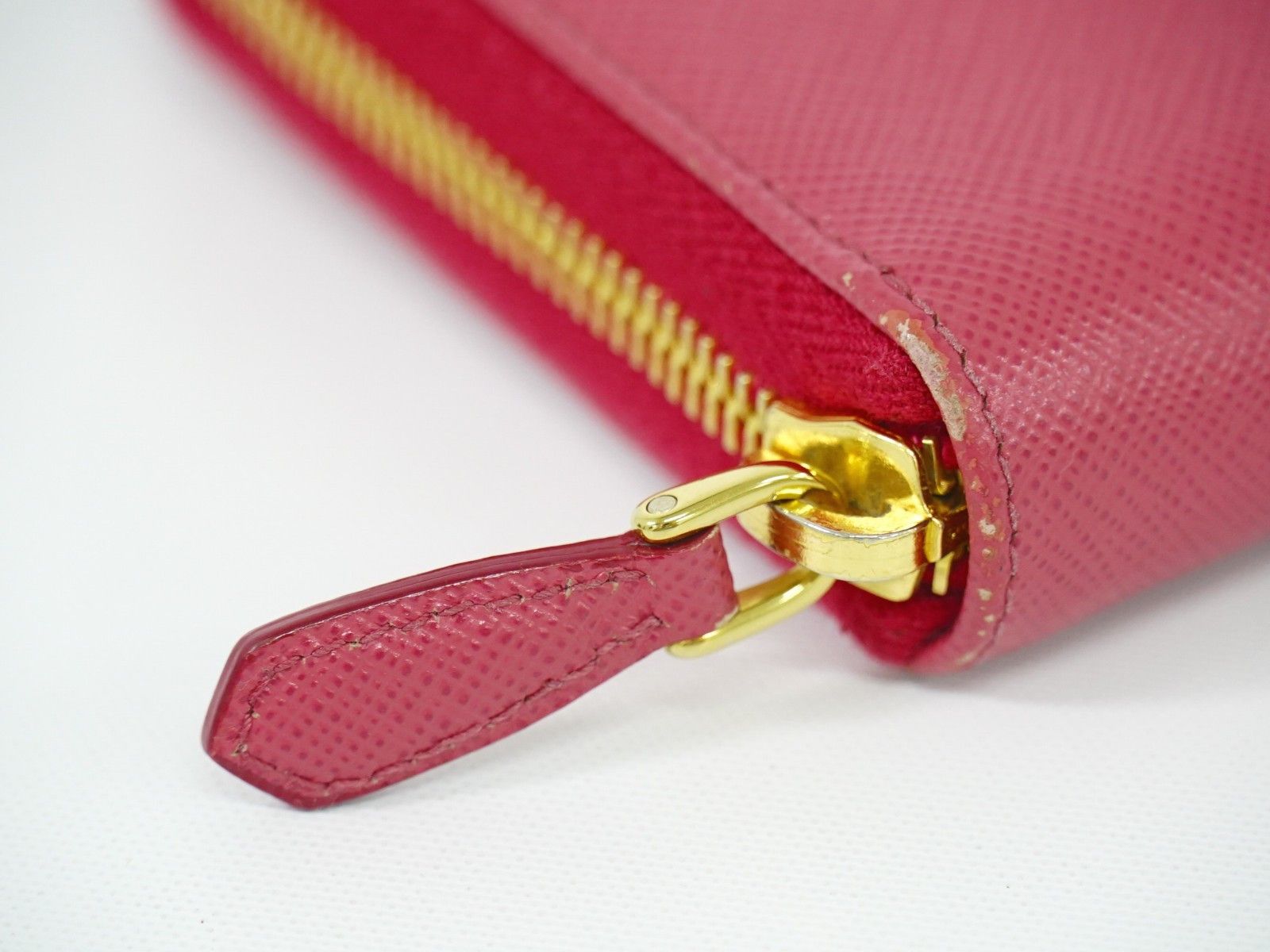Prada Prada Bow Zip Around Wallet Saffiano Leather Size ONE SIZE - 9 Thumbnail