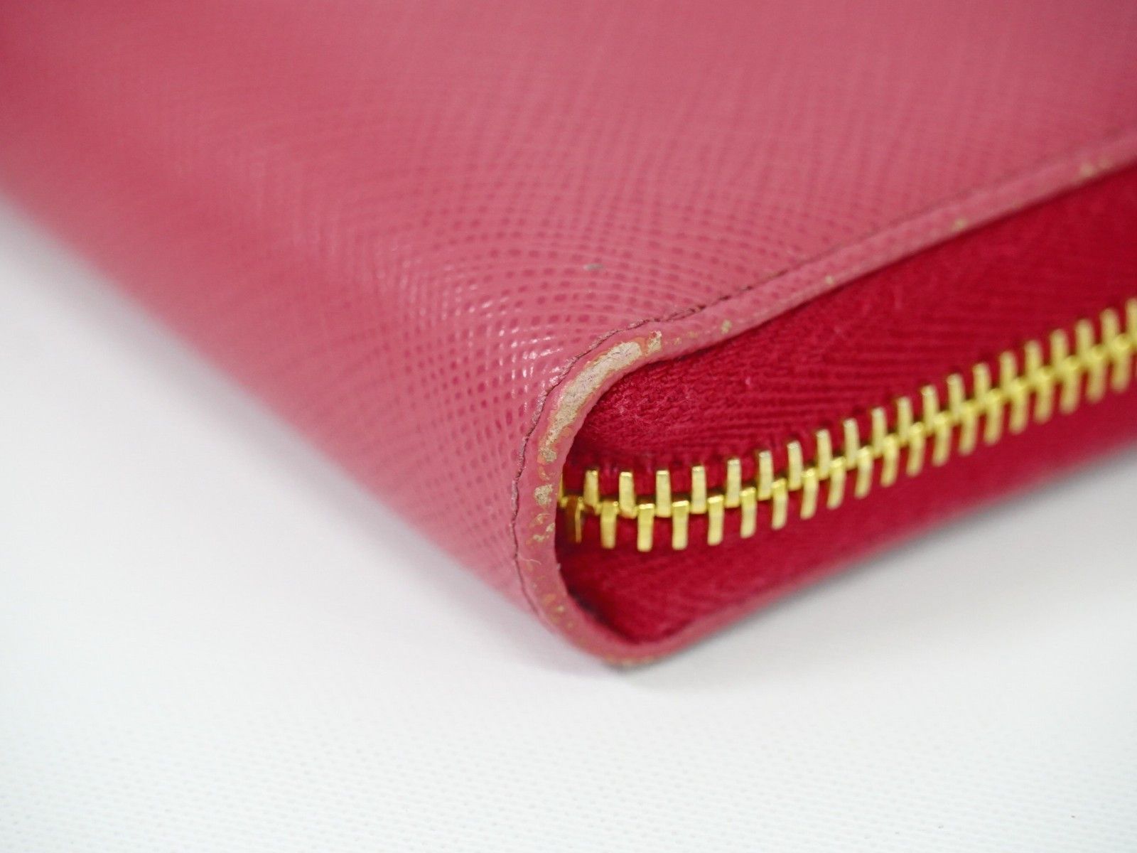 Prada Prada Bow Zip Around Wallet Saffiano Leather Size ONE SIZE - 7 Thumbnail