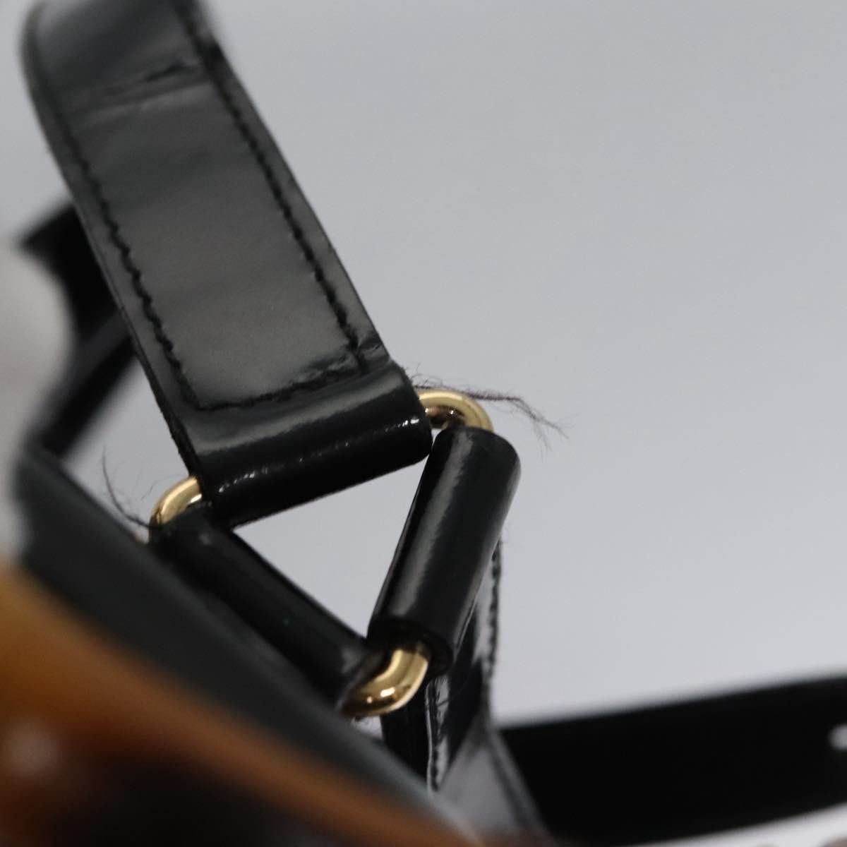 Gucci Gucci Vintage Bamboo Backpack Patent Size ONE SIZE - 16 Thumbnail