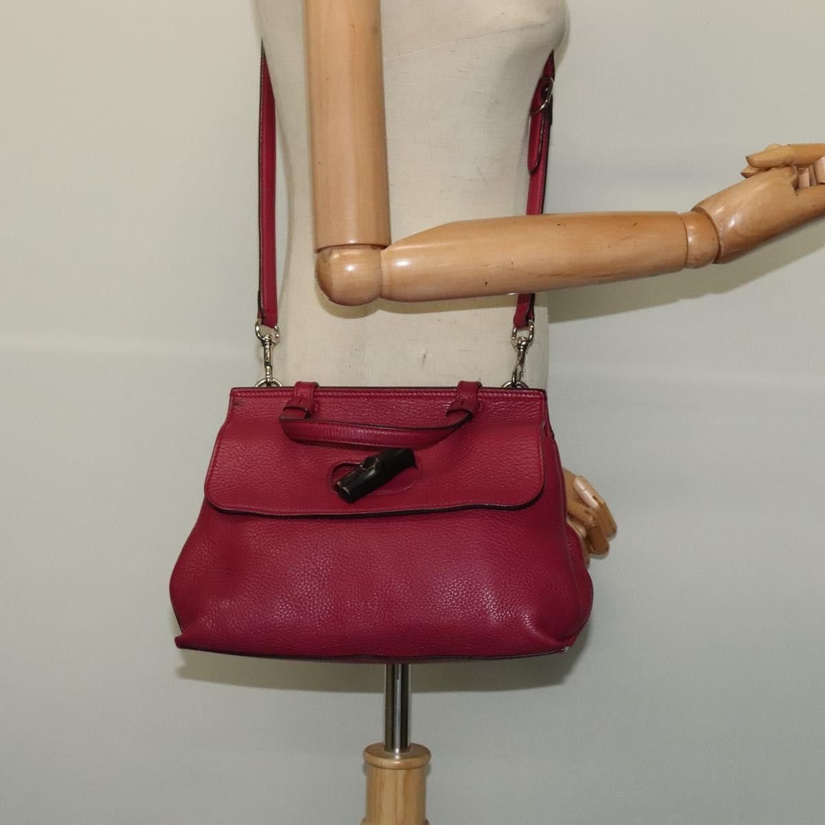 Gucci Gucci Bamboo Daily Top Handle Bag Leather Size ONE SIZE - 13 Thumbnail