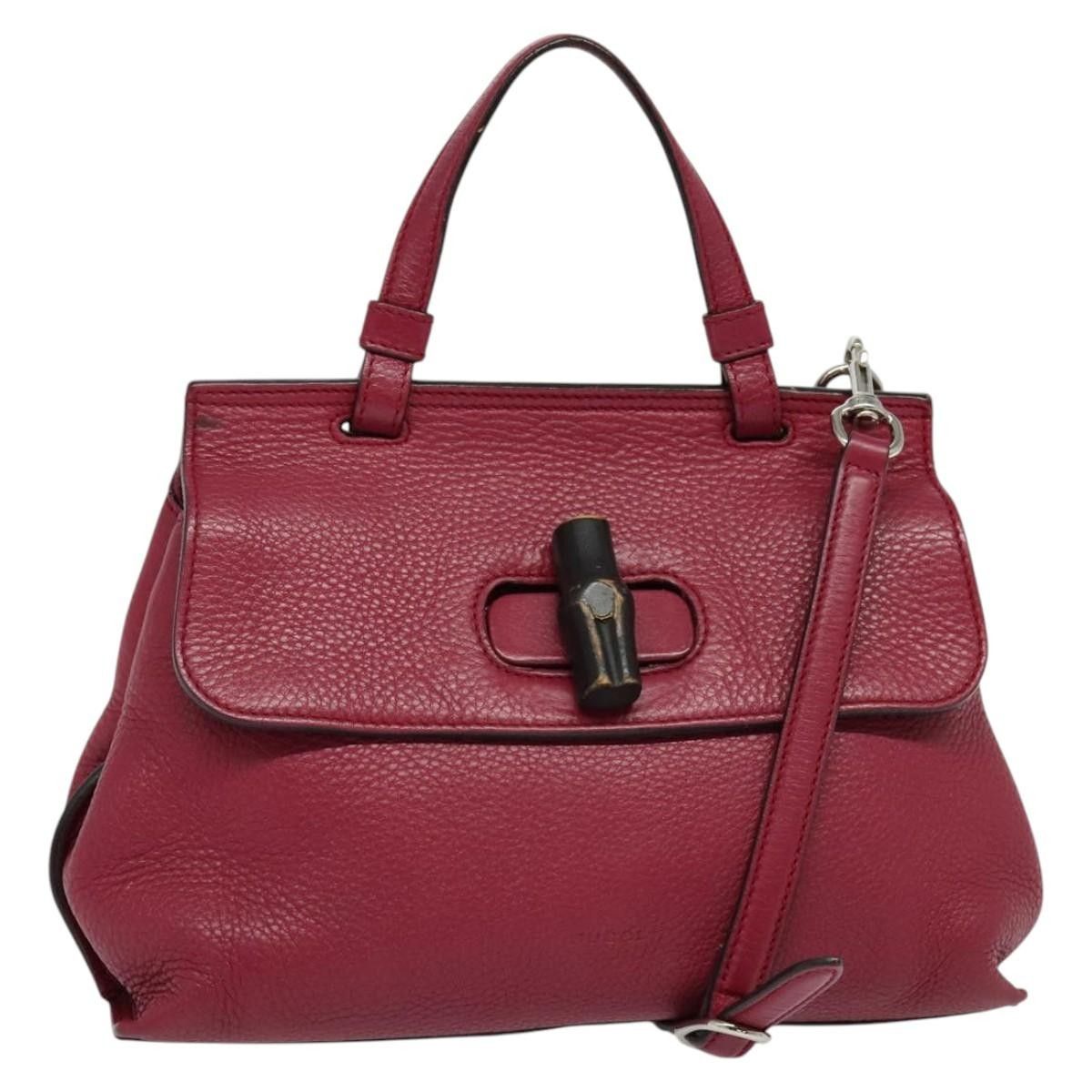 Gucci Gucci Bamboo Daily Top Handle Bag Leather Size ONE SIZE - 15 Thumbnail
