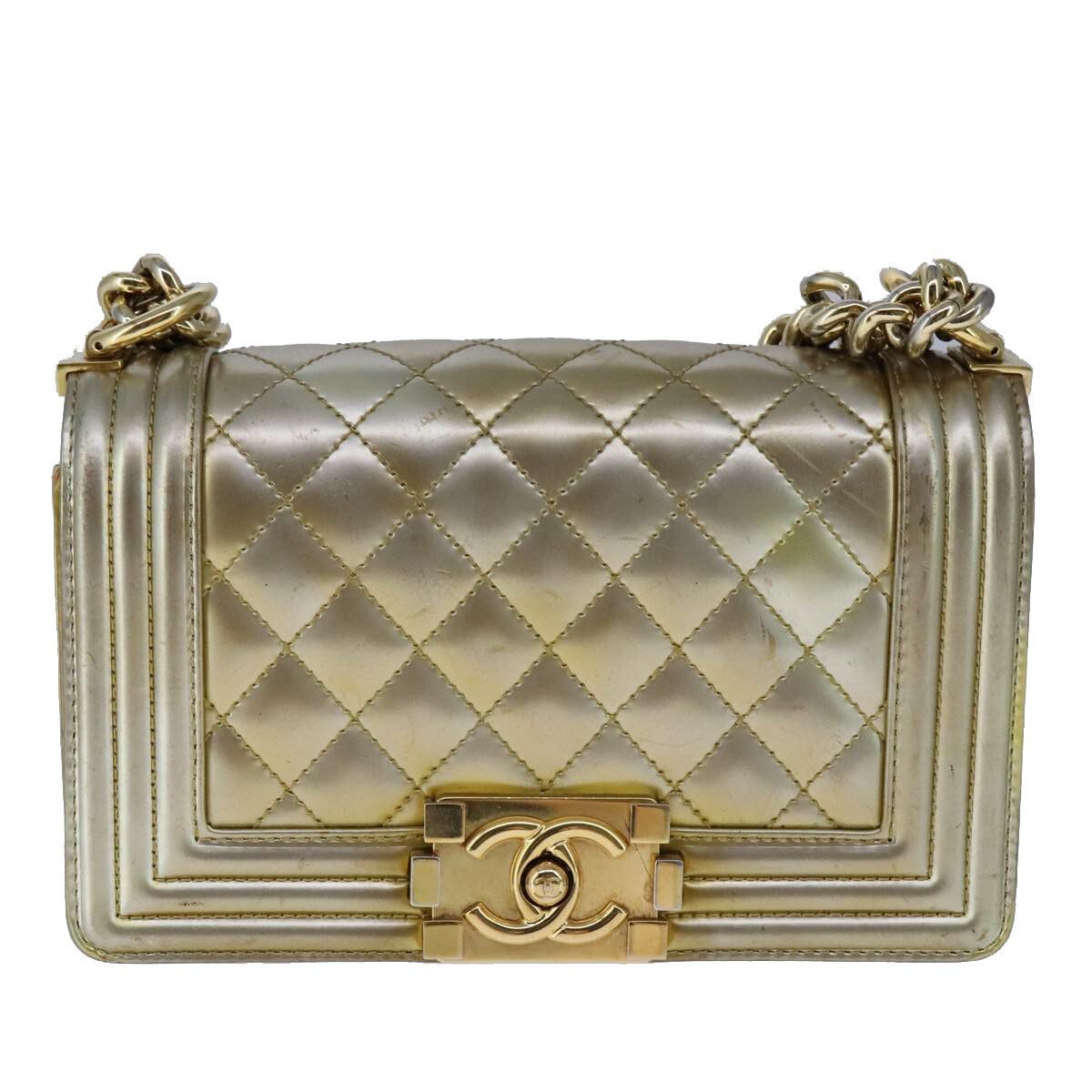 Chanel Chanel Boy Flap Bag Quilted Patent Size ONE SIZE - 19 Thumbnail