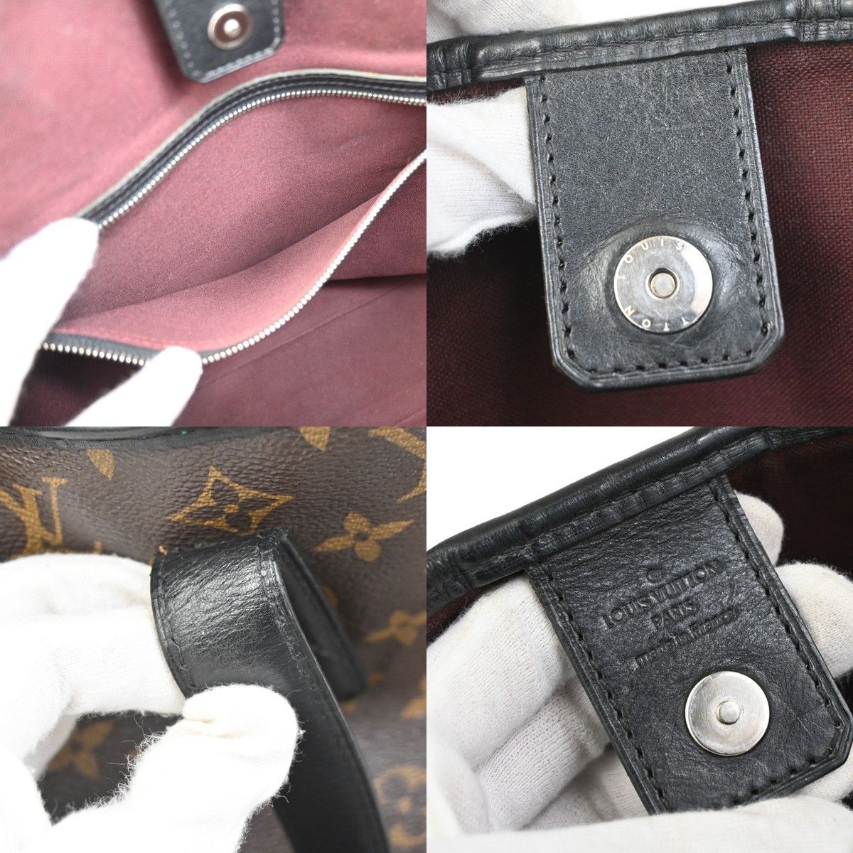 Louis Vuitton Louis Vuitton Davis Handbag Macassar Monogram Canvas Size ONE SIZE - 6 Thumbnail