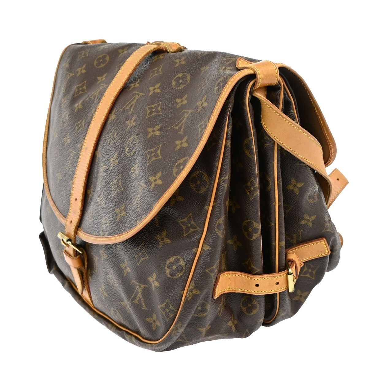 Louis Vuitton Louis Vuitton Saumur Handbag Monogram Canvas Size ONE SIZE - 4 Thumbnail