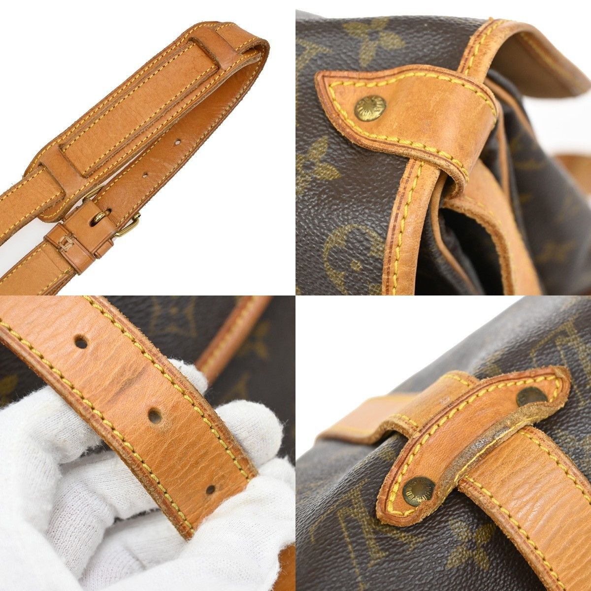 Louis Vuitton Louis Vuitton Saumur Handbag Monogram Canvas Size ONE SIZE - 8 Thumbnail