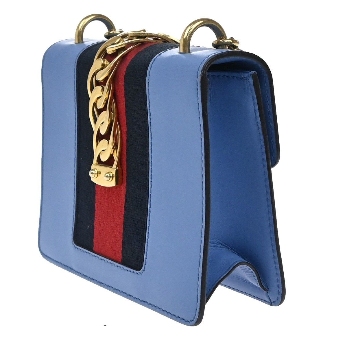 Gucci Gucci Sylvie Chain Shoulder Bag Leather Size ONE SIZE - 4 Thumbnail