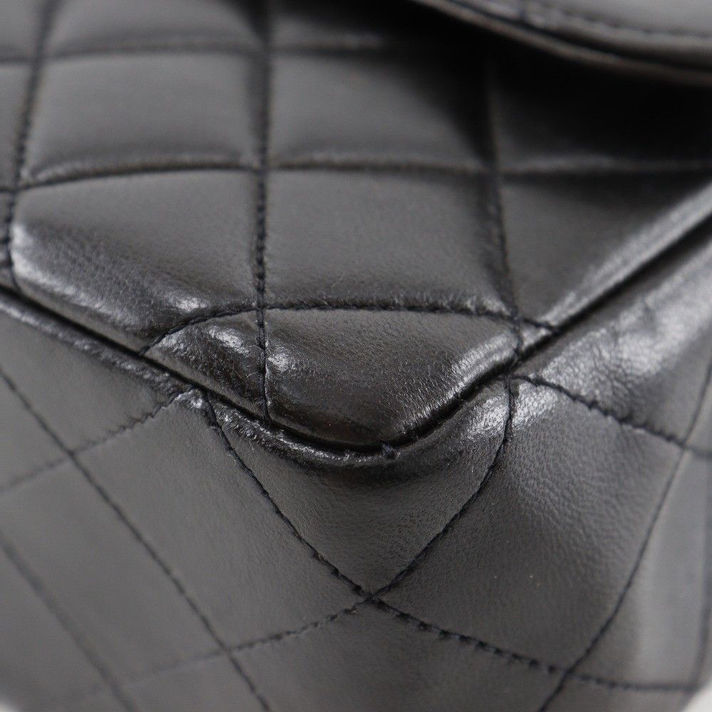 Chanel Chanel Vintage Twin Top Handle Flap Bag Quilted Lambskin Size ONE SIZE - 7 Thumbnail