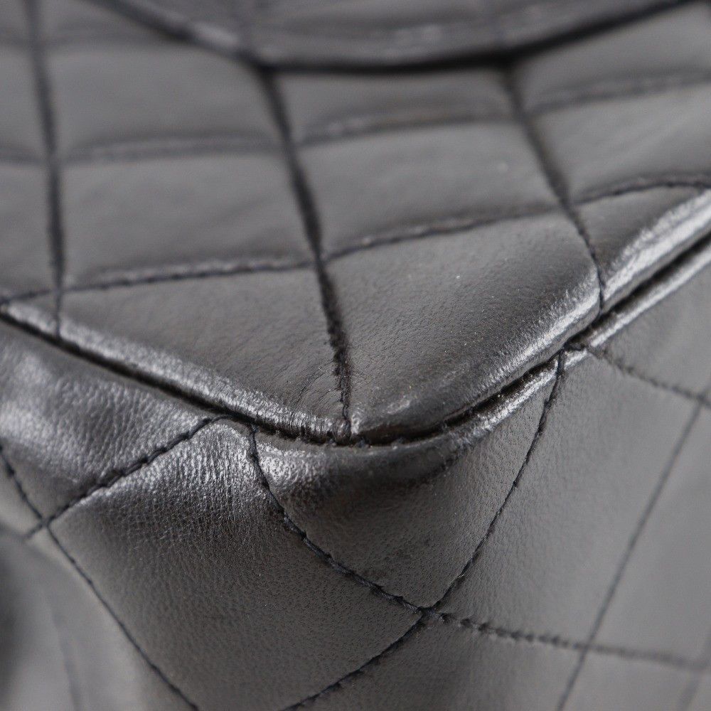 Chanel Chanel Vintage Twin Top Handle Flap Bag Quilted Lambskin Size ONE SIZE - 8 Thumbnail