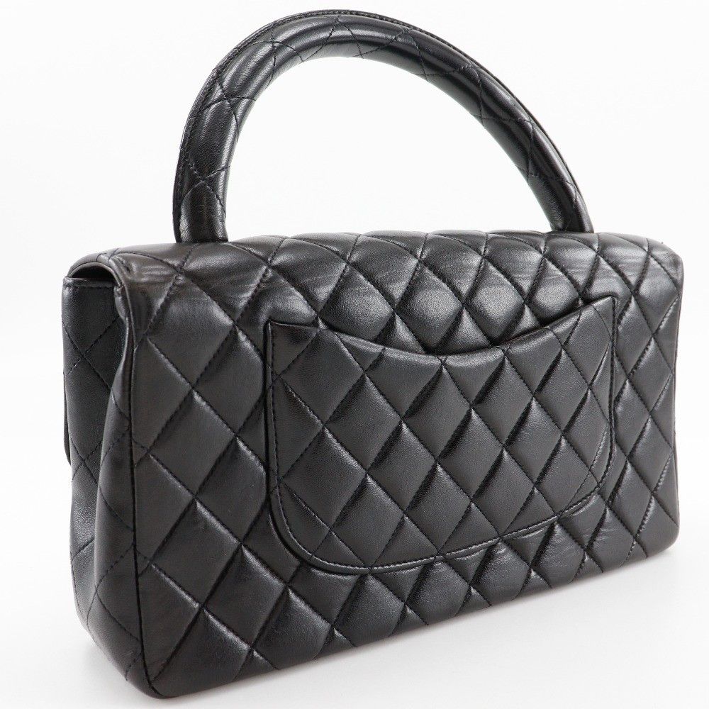Chanel Chanel Vintage Twin Top Handle Flap Bag Quilted Lambskin Size ONE SIZE - 3 Thumbnail
