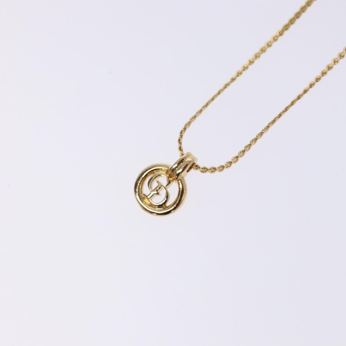 Dior Christian Dior CD Round Pendant Necklace Metal Size ONE SIZE - 3 Thumbnail