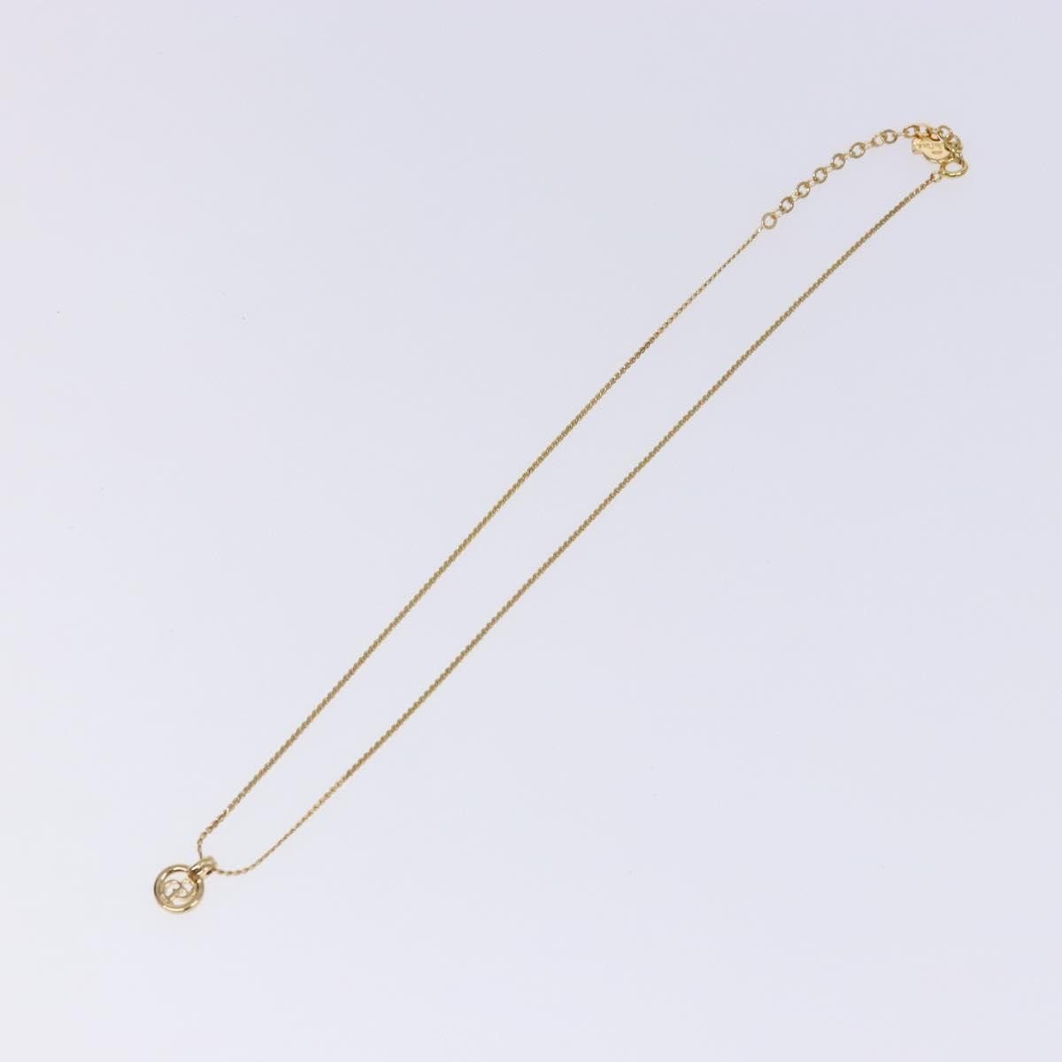 Dior Christian Dior CD Round Pendant Necklace Metal Size ONE SIZE - 2 Thumbnail