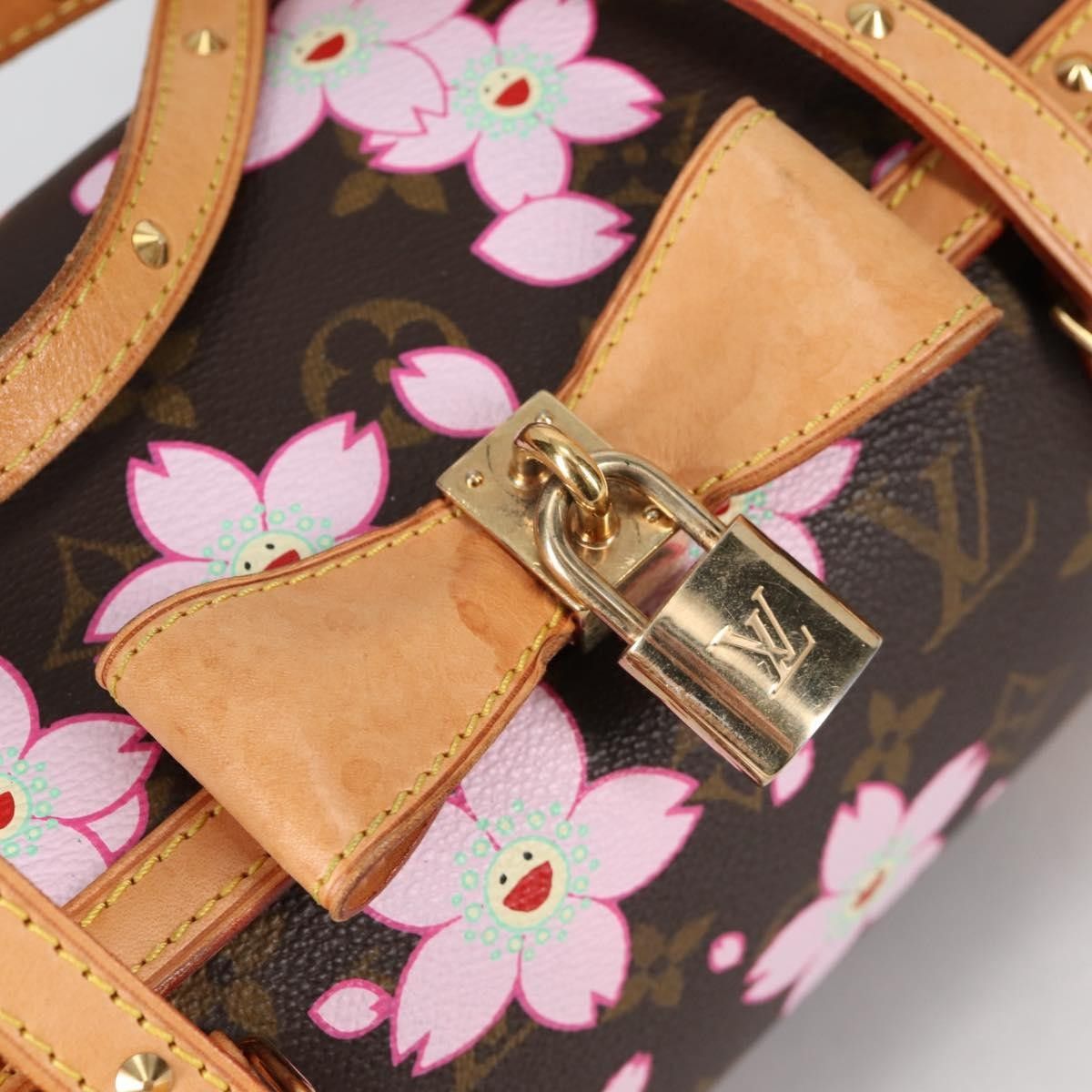 Louis Vuitton Louis Vuitton Papillon Handbag Limited Edition Cherry Blossom Monogram Size ONE SIZE - 14 Thumbnail