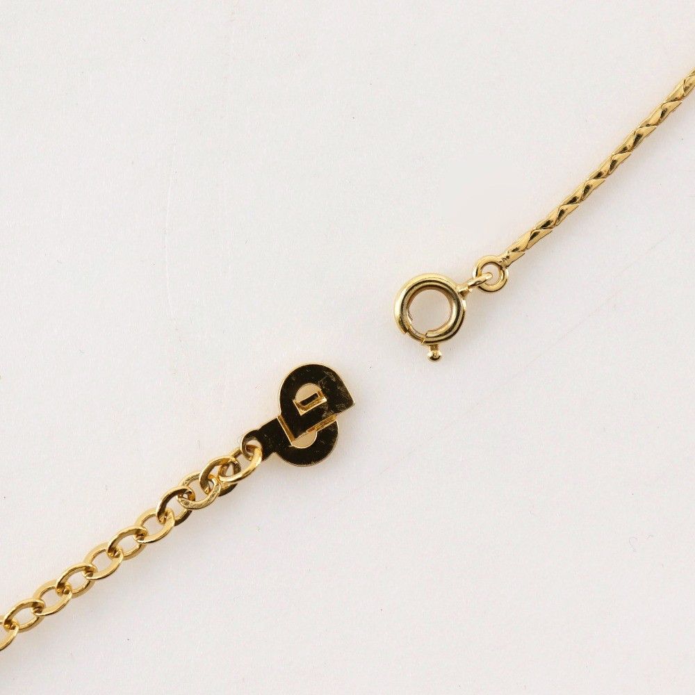 Dior Christian Dior CD Logo necklace Gold-plat and Faux Perle Size ONE SIZE - 4 Thumbnail