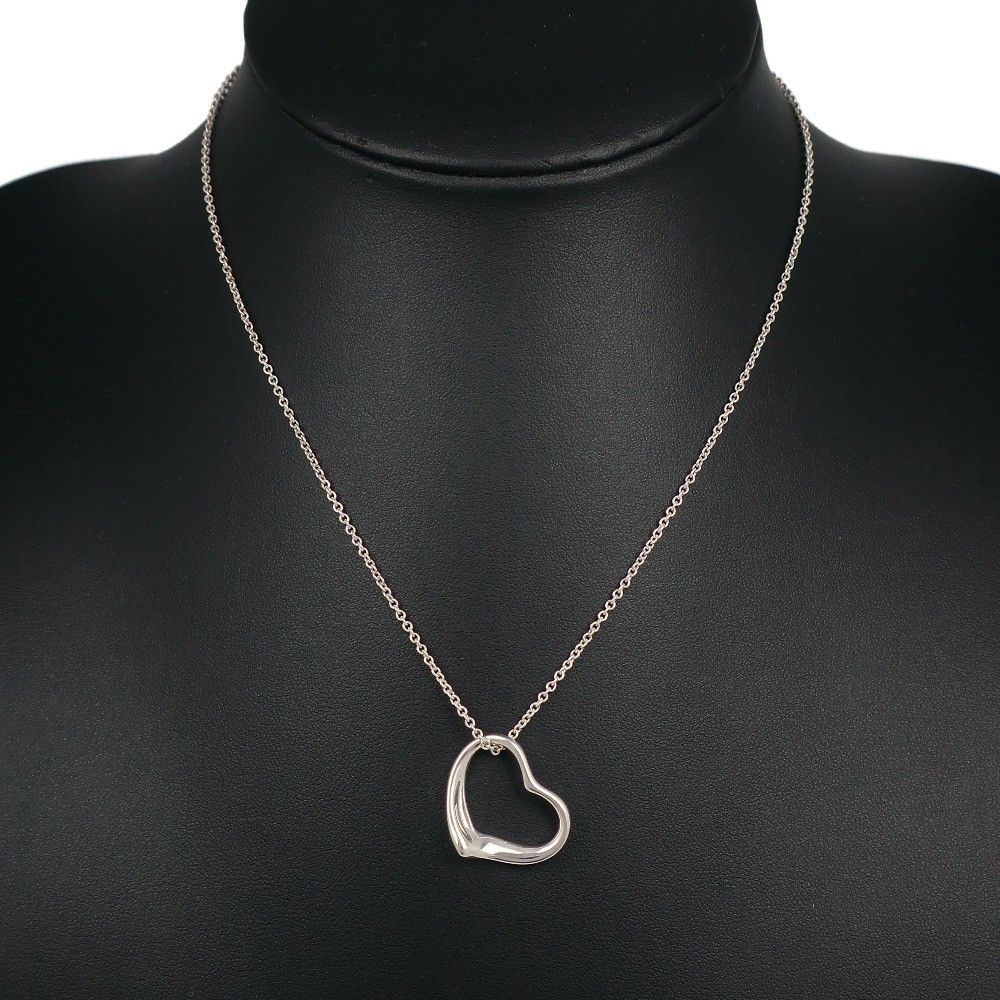 Tiffany & Co. Tiffany & Co. Elsa Peretti Open Heart Pendant Necklace Sterling Silver Size ONE SIZE - 6 Thumbnail