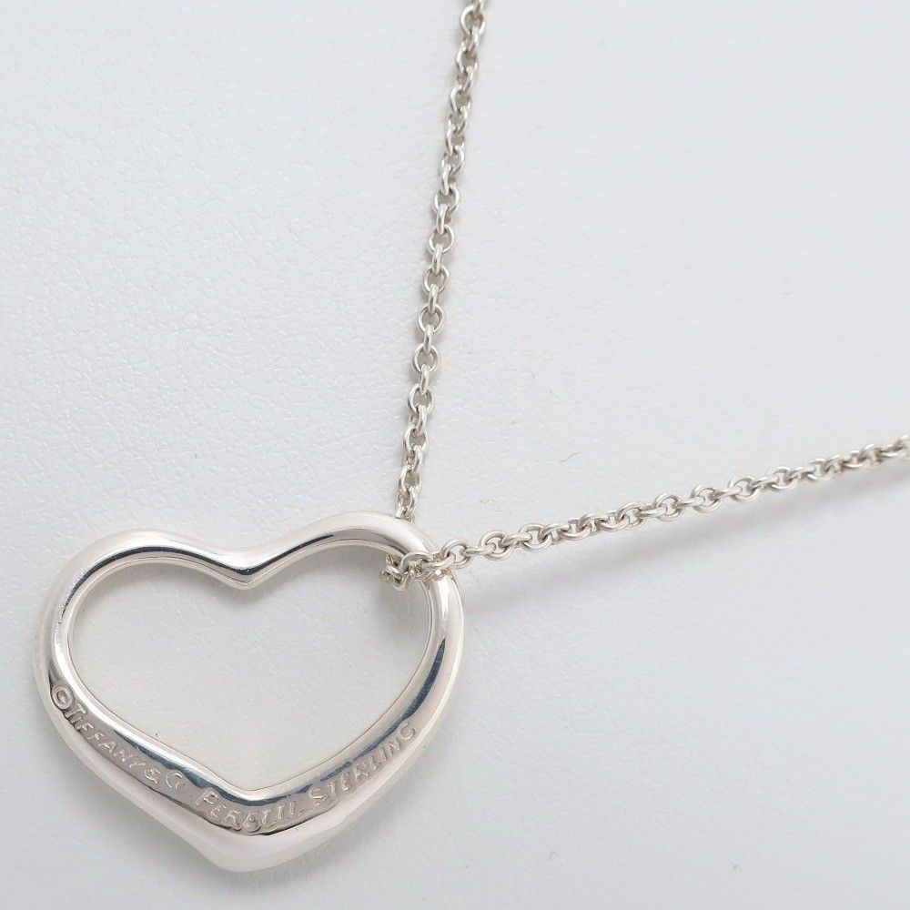 Tiffany & Co. Tiffany & Co. Elsa Peretti Open Heart Pendant Necklace Sterling Silver Size ONE SIZE - 2 Thumbnail